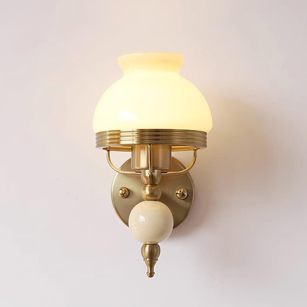 Wall Lamp Glass and Metal Light for Bedroom or Hallway Retro - Letslighting