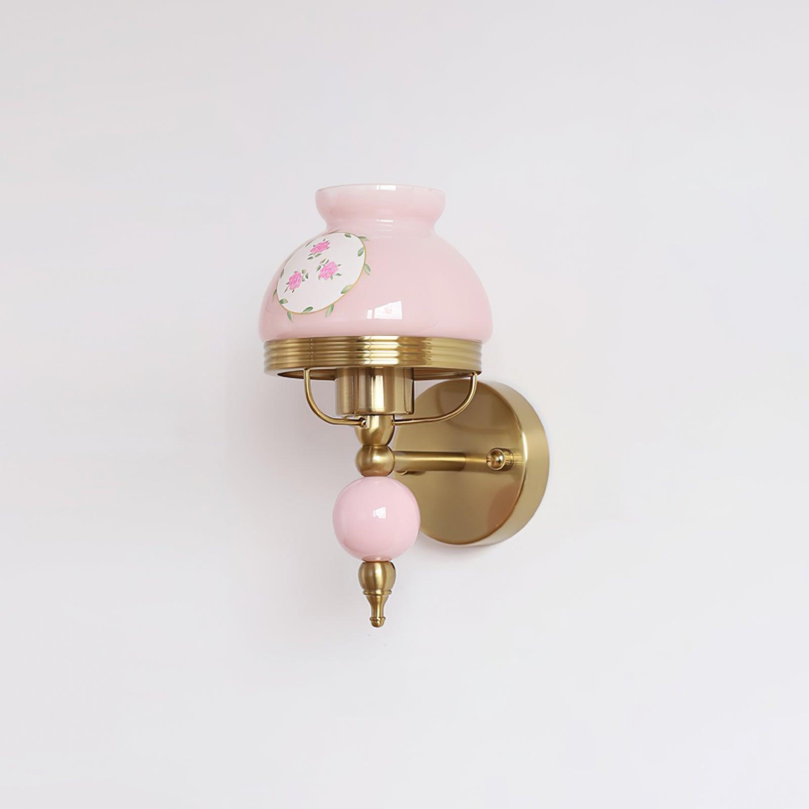 Wall Lamp Glass and Metal Light for Bedroom or Hallway Retro - Letslighting