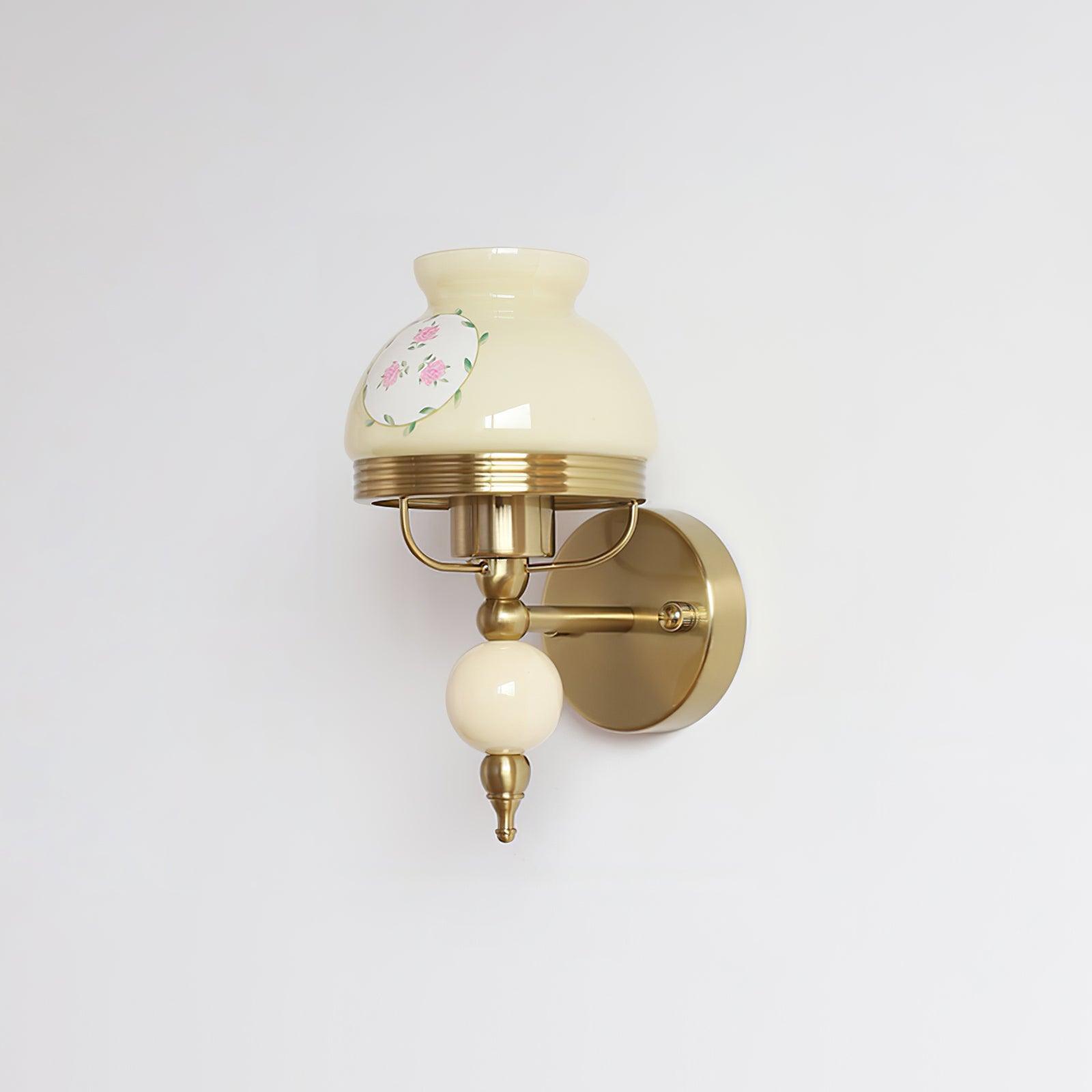 Wall Lamp Glass and Metal Light for Bedroom or Hallway Retro - Letslighting