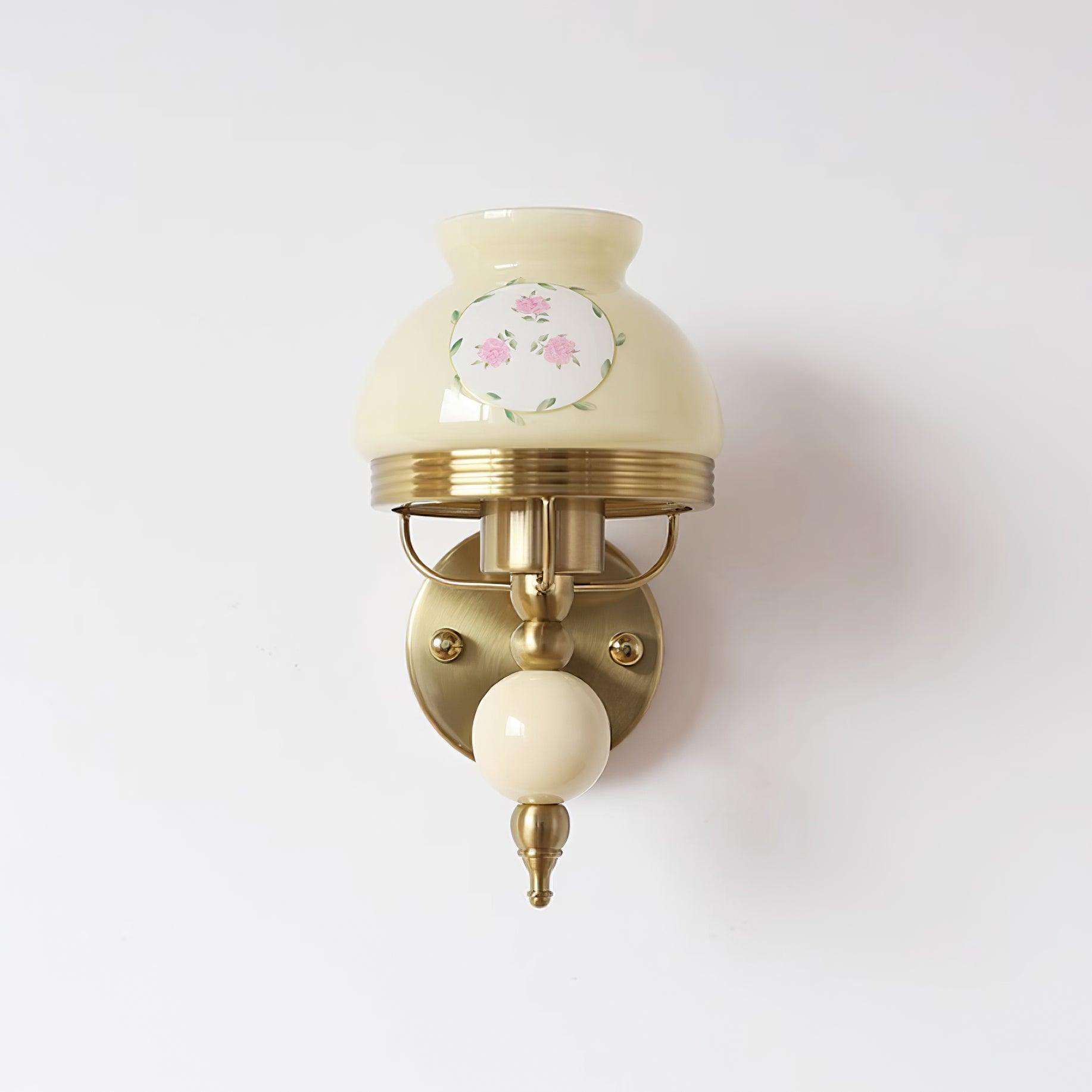Wall Lamp Glass and Metal Light for Bedroom or Hallway Retro - Letslighting