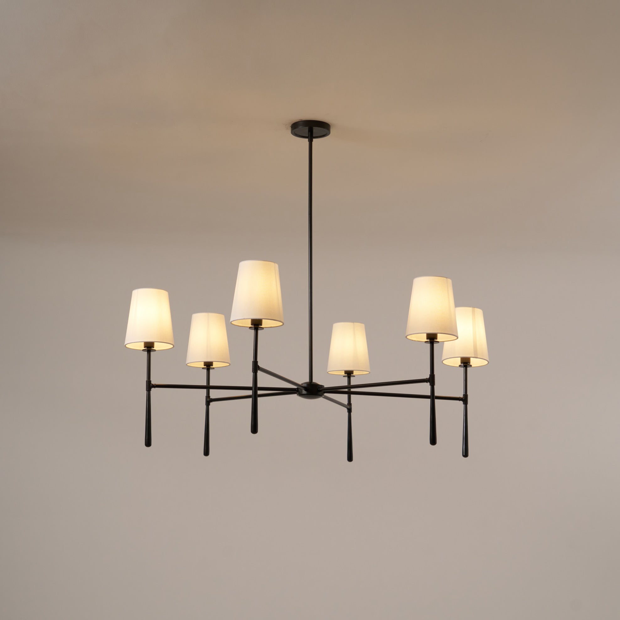 Silva Lámpara de Araña de 4/6 Cabezas Estilo Mid-Century