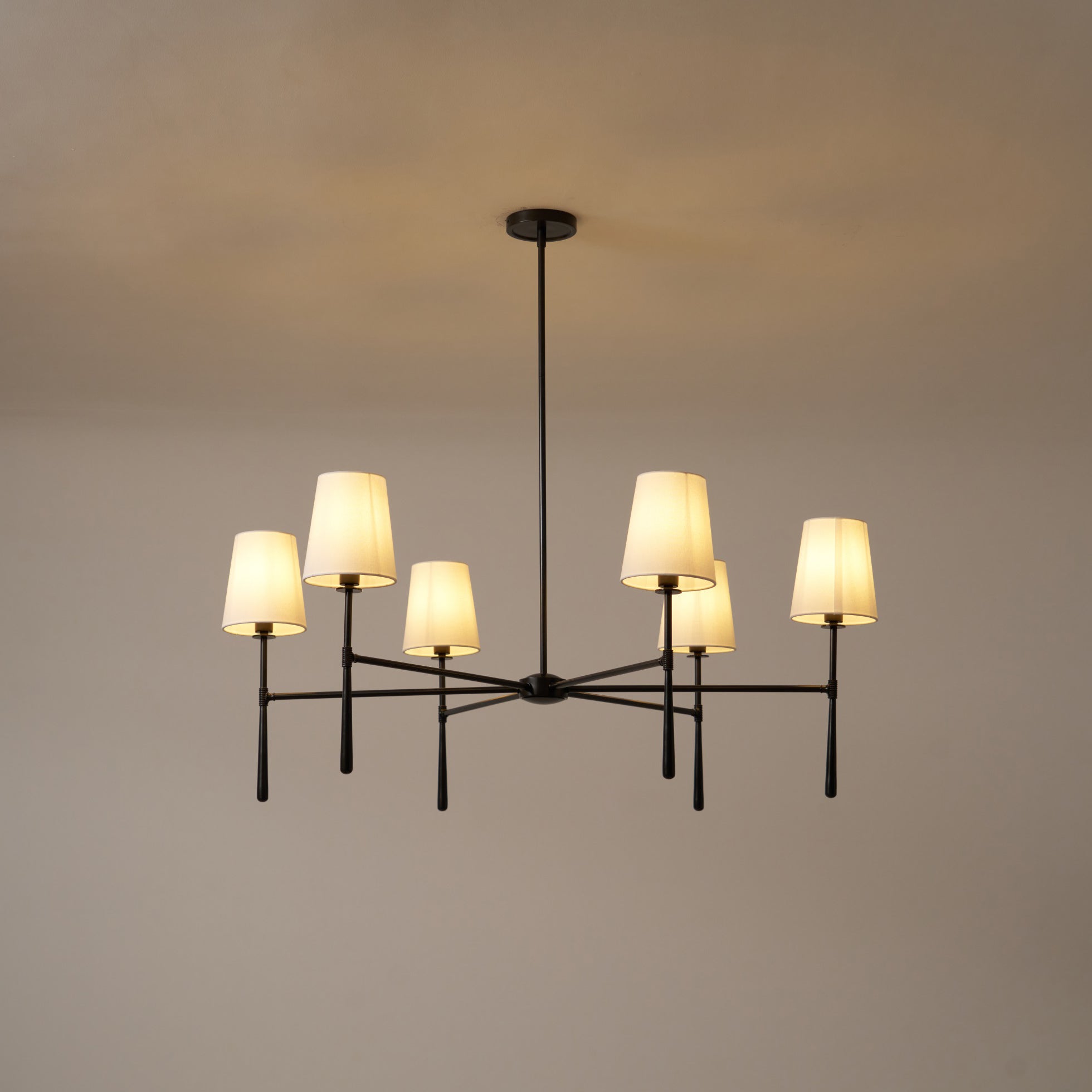 Silva Lámpara de Araña de 4/6 Cabezas Estilo Mid-Century