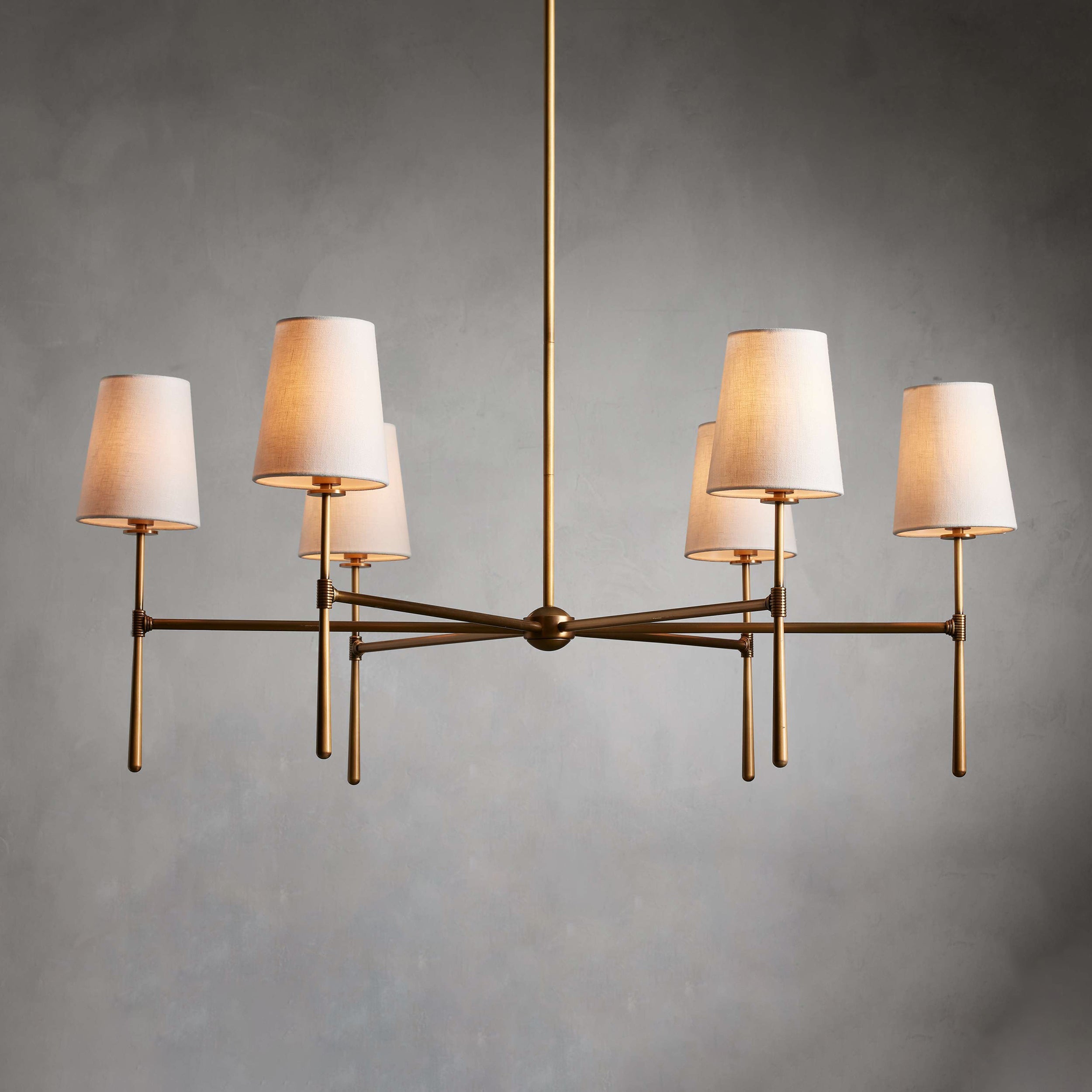 Silva Lámpara de Araña de 4/6 Cabezas Estilo Mid-Century