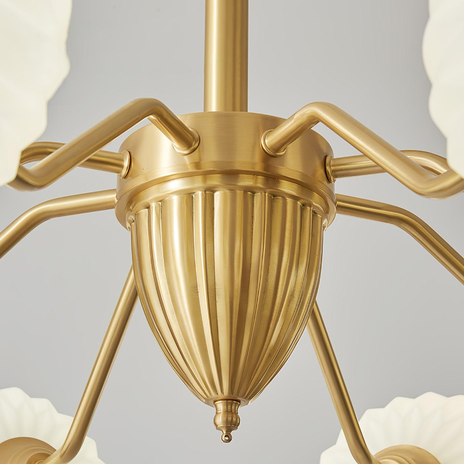 Ribbed Glass Ball Chandelier - Letslighting