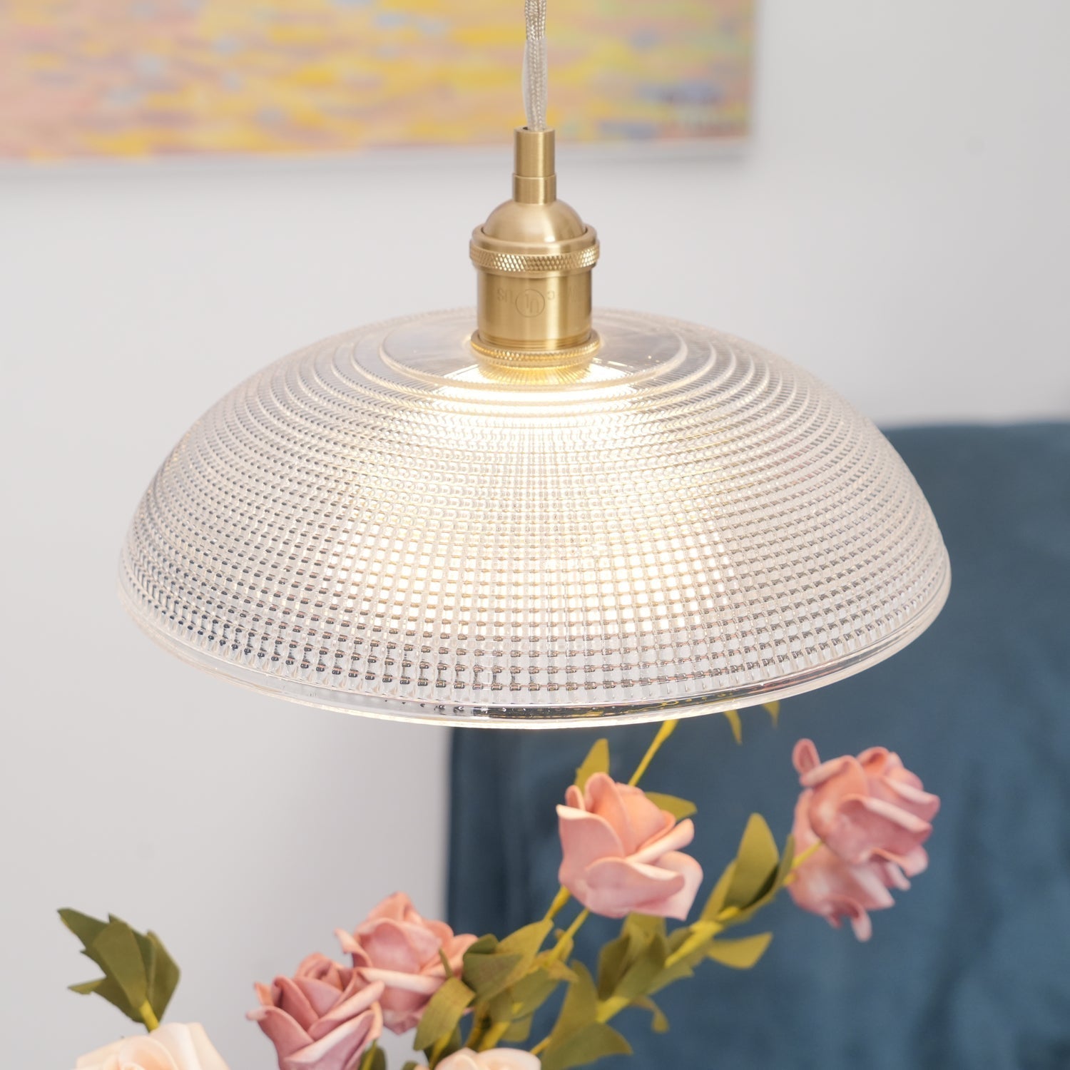 Ribbed Spiral Pendant Light - Letslighting