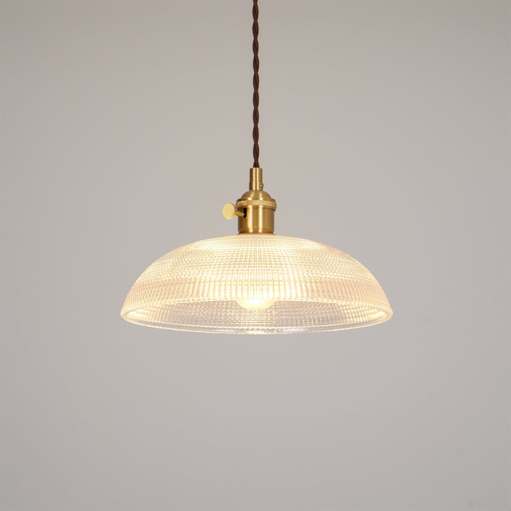 Ribbed Spiral Pendant Light - Letslighting