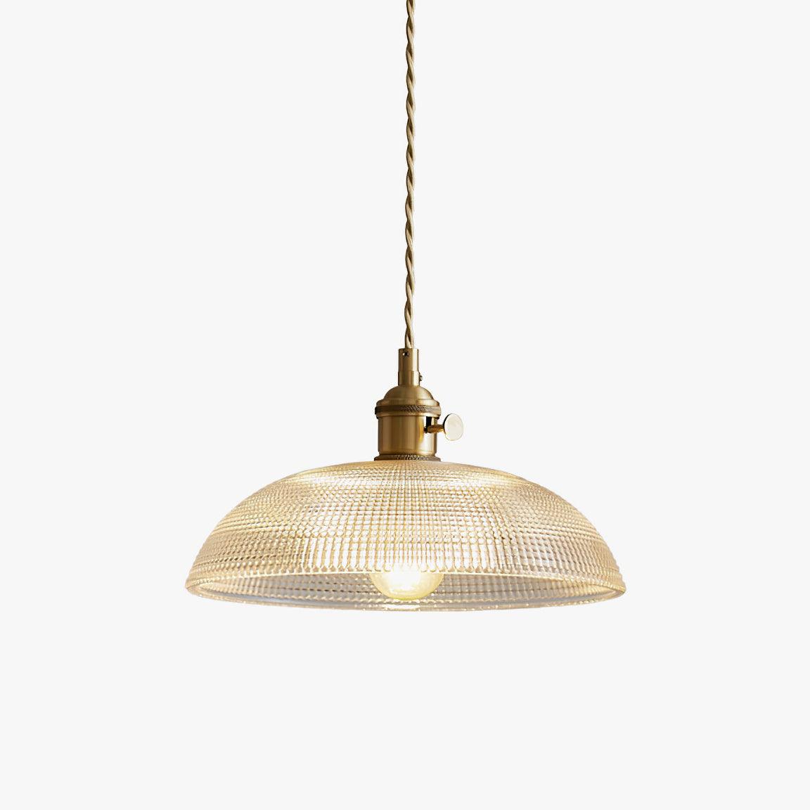 Ribbed Spiral Pendant Light - Letslighting
