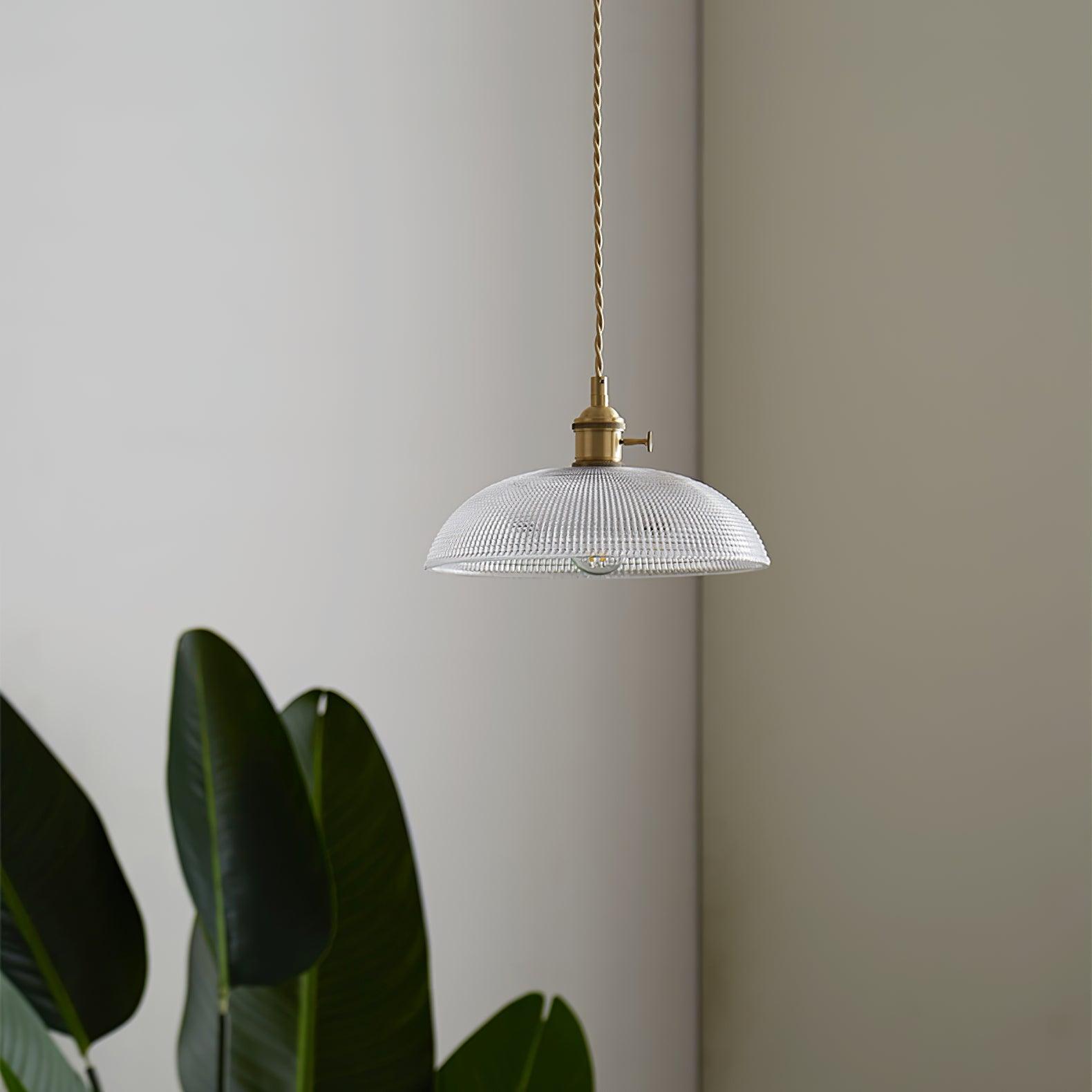 Ribbed Spiral Pendant Light - Letslighting
