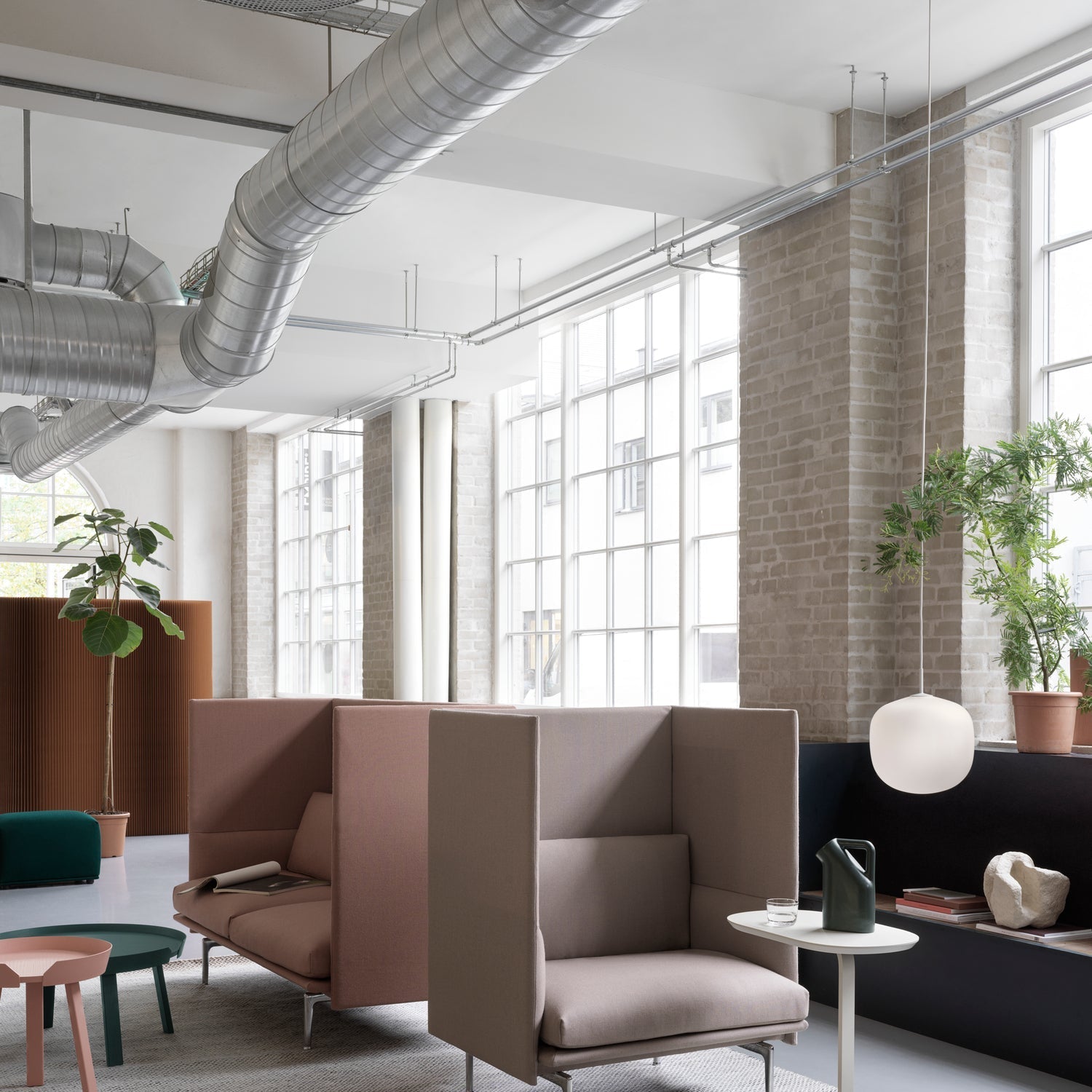 Valentina Pendant Lamp Semi-transparent Glass