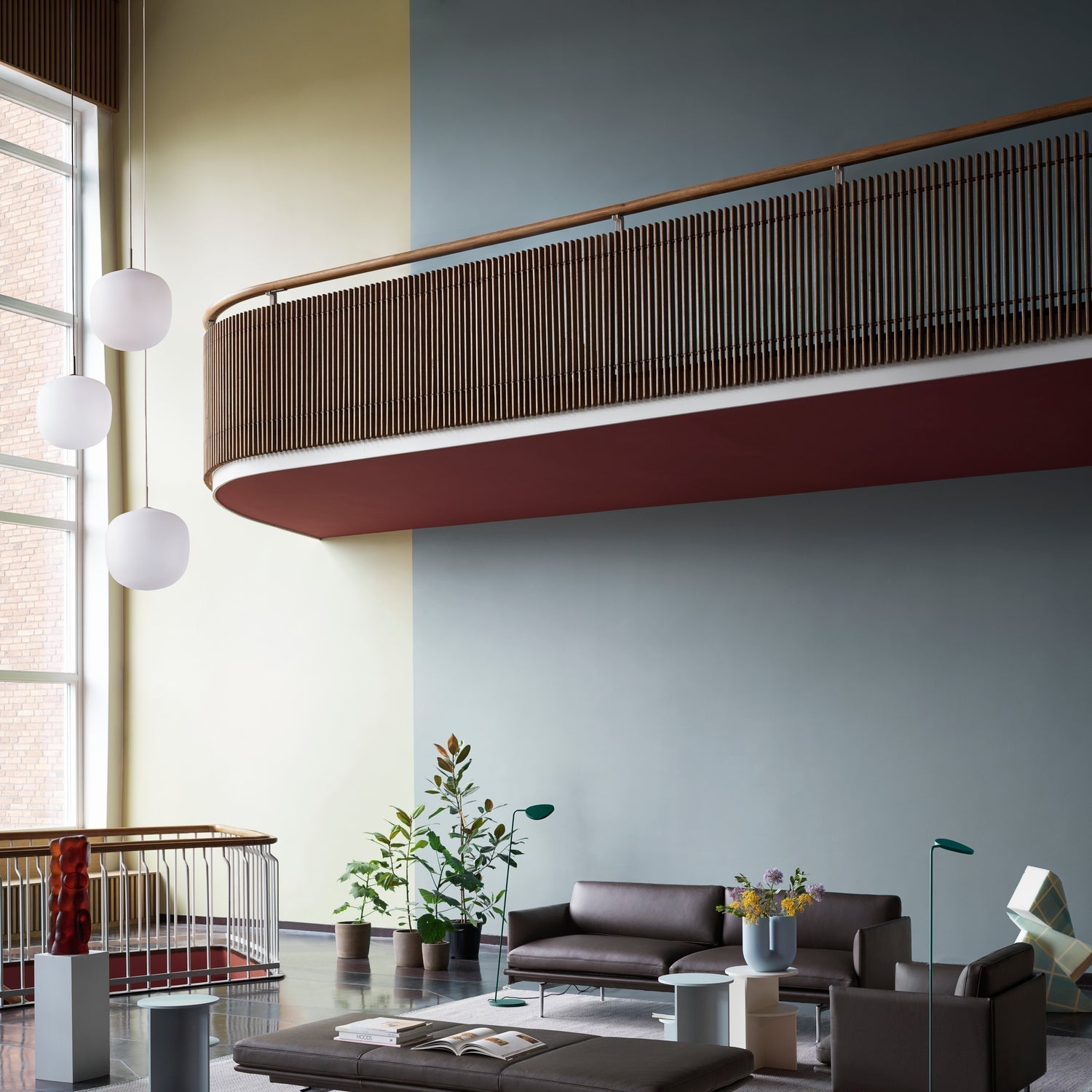 Valentina Pendant Lamp Semi-transparent Glass