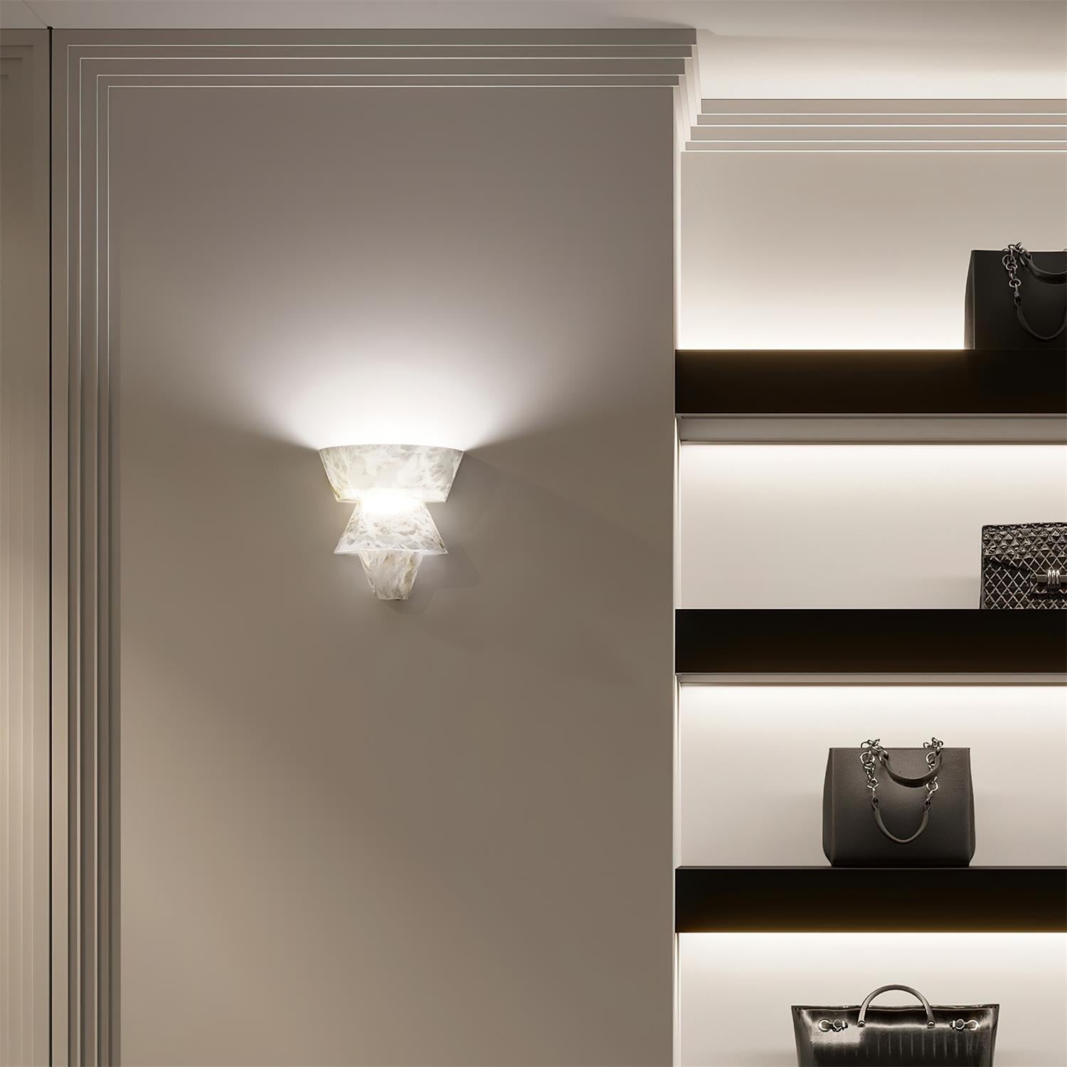 Elyon Elegant White Alabaster Wall Lamp - Letslighting