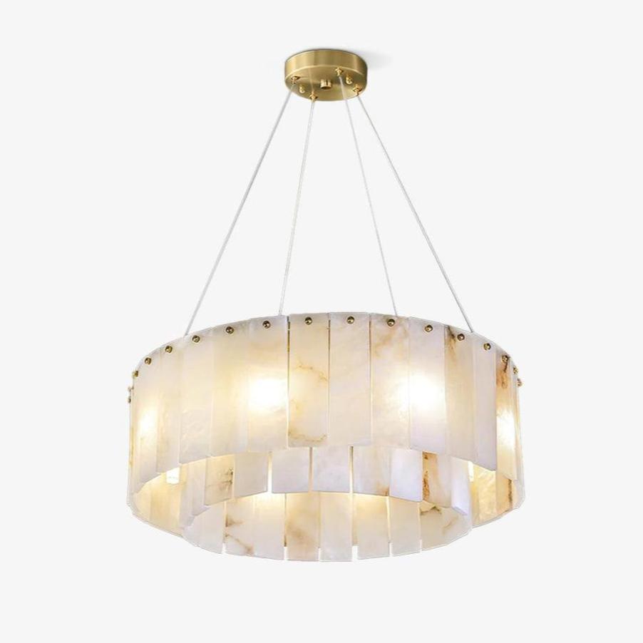 Zelaean Alabaster Round Pendant Light - Letslighting