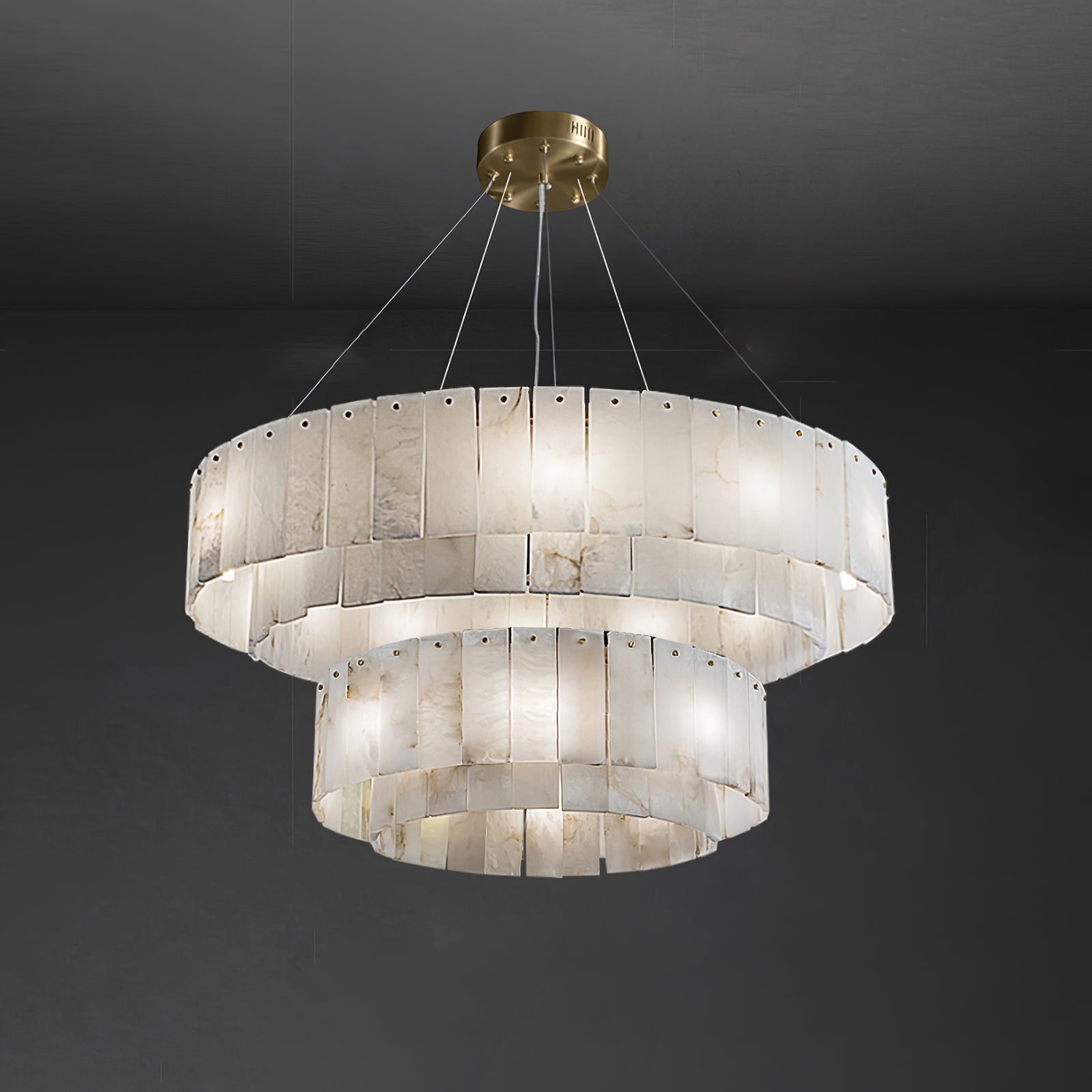 Zelaean Alabaster Round Pendant Light - Letslighting