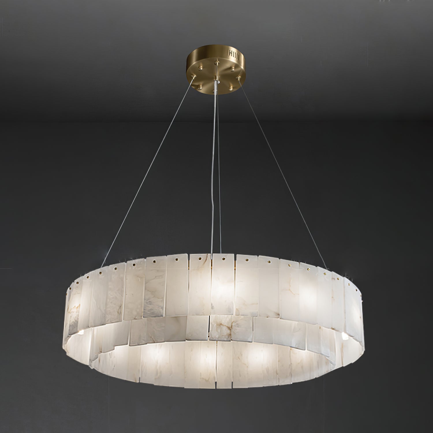Zelaean Alabaster Round Pendant Light - Letslighting