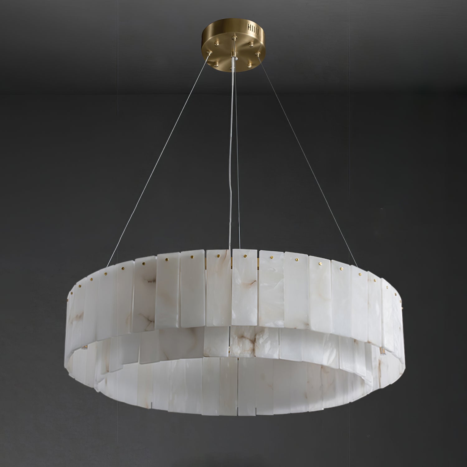 Zelaean Alabaster Round Pendant Light - Letslighting