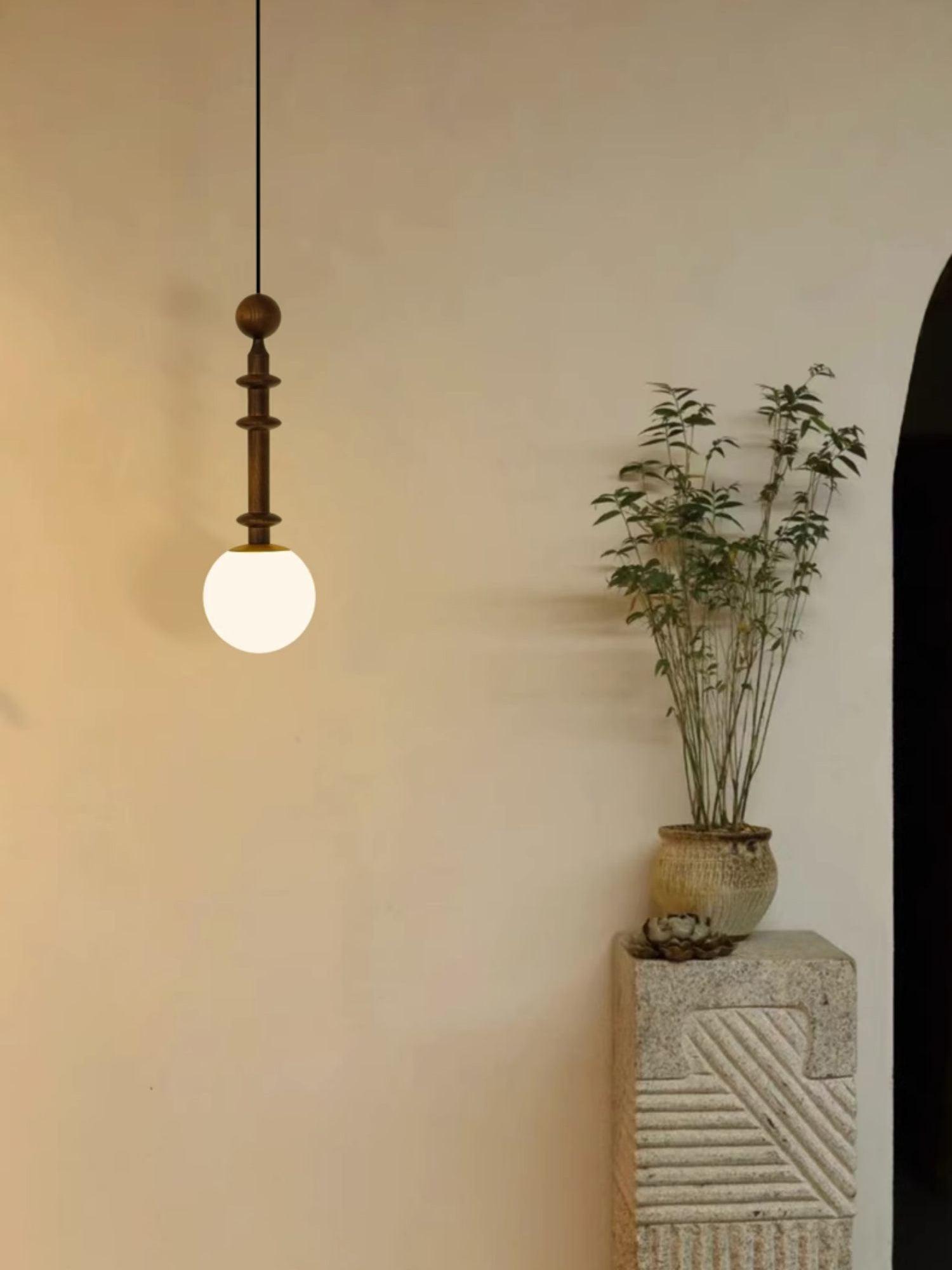 Roman Column Small Pendant Light - Letslighting