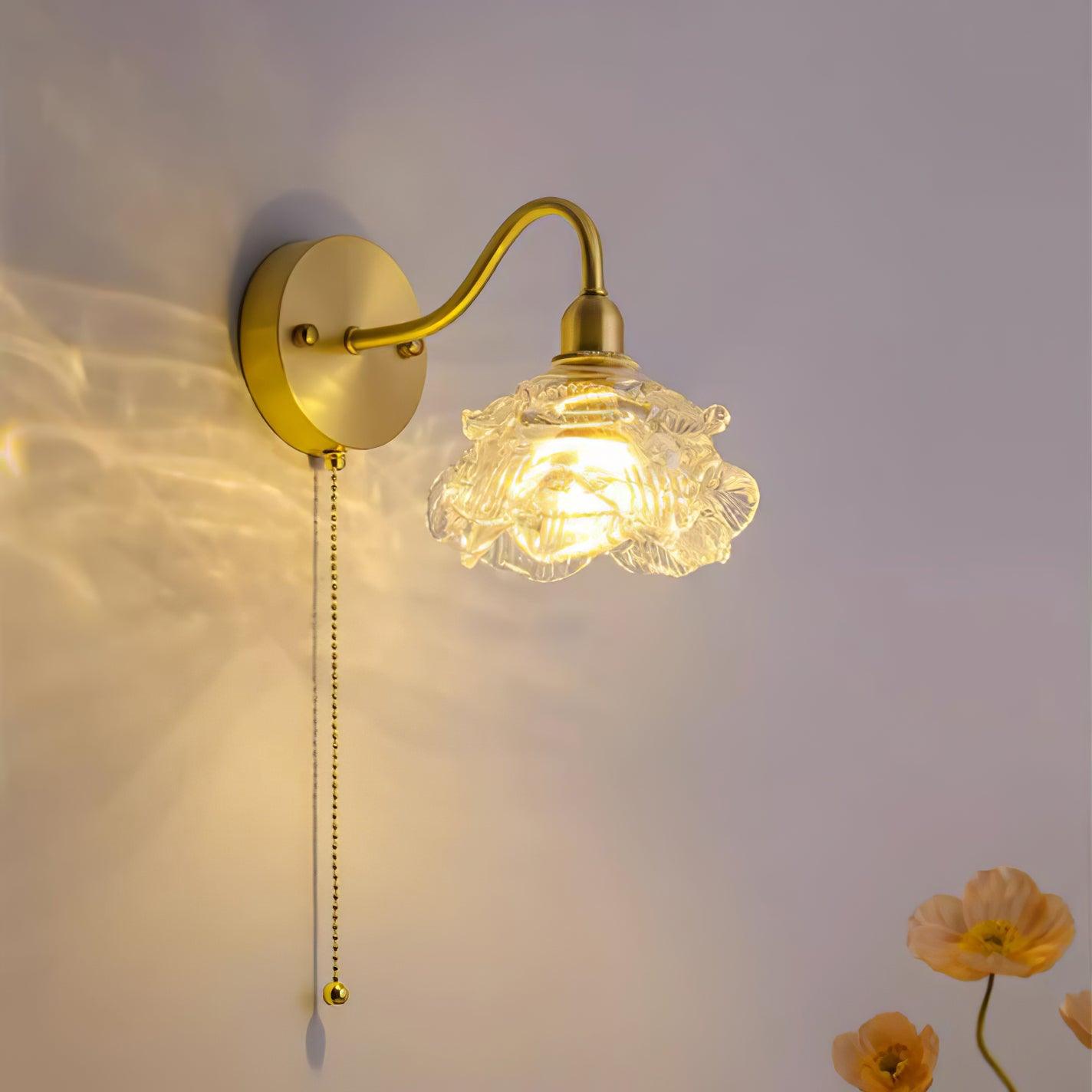 Rose Brass Wall Light - Letslighting
