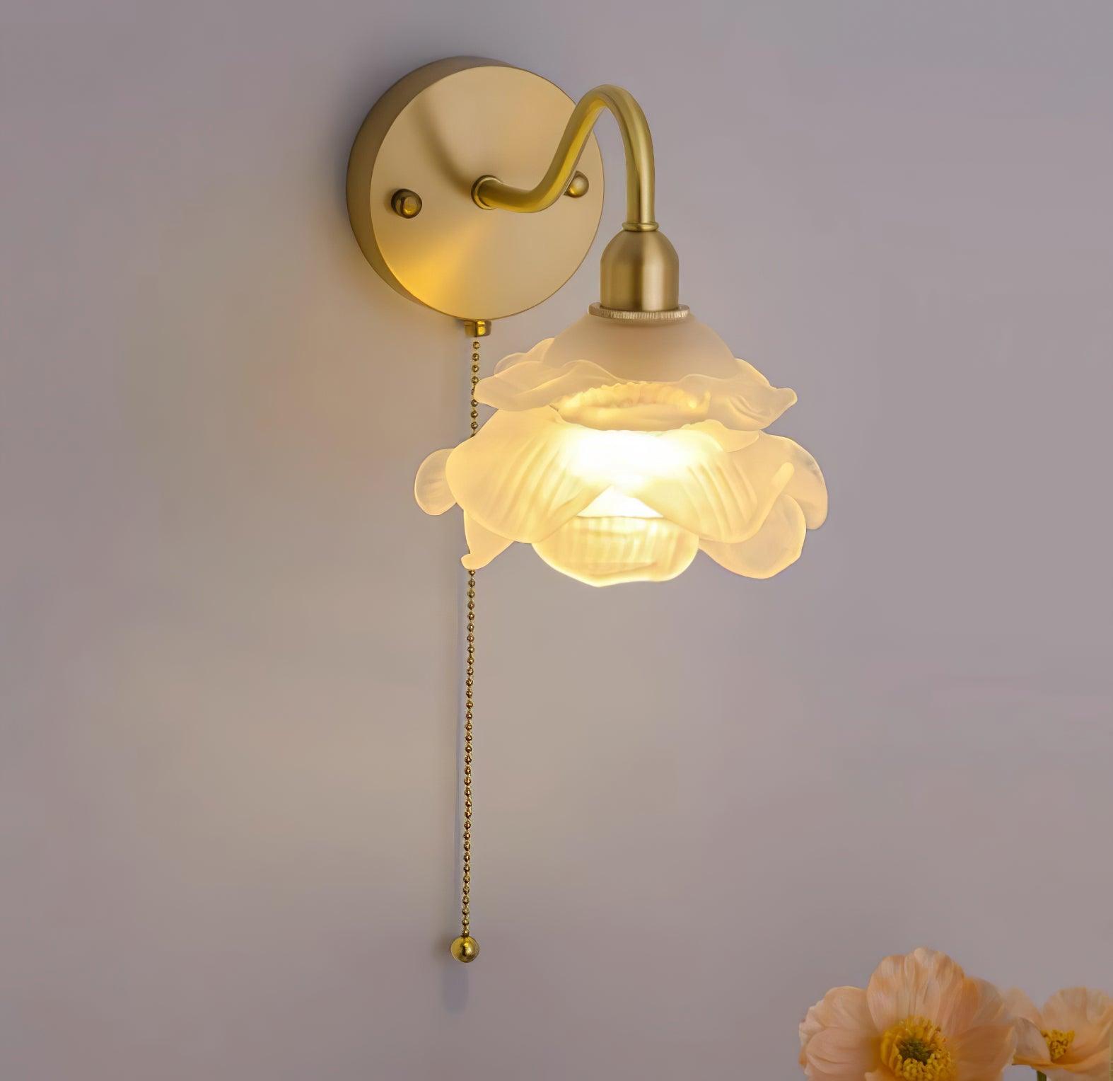 Rose Brass Wall Light - Letslighting