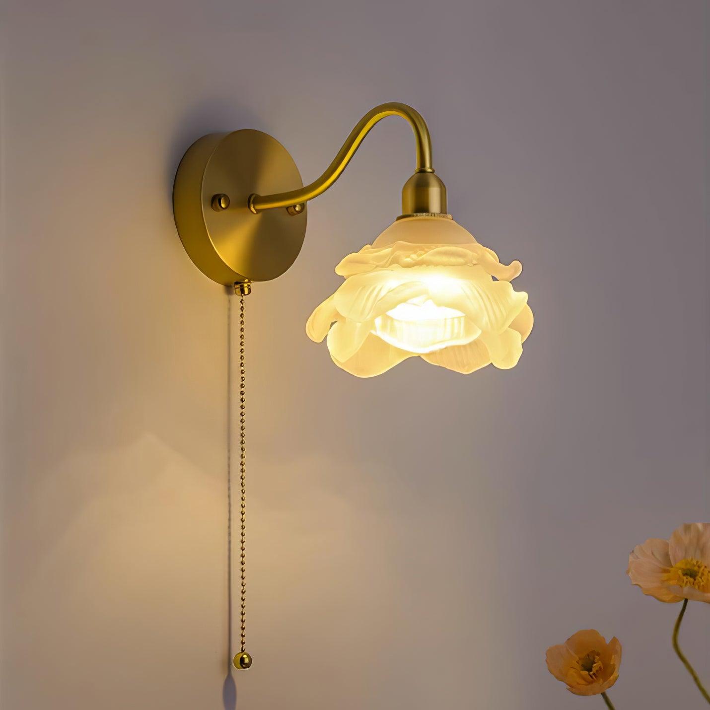 Rose Brass Wall Light - Letslighting