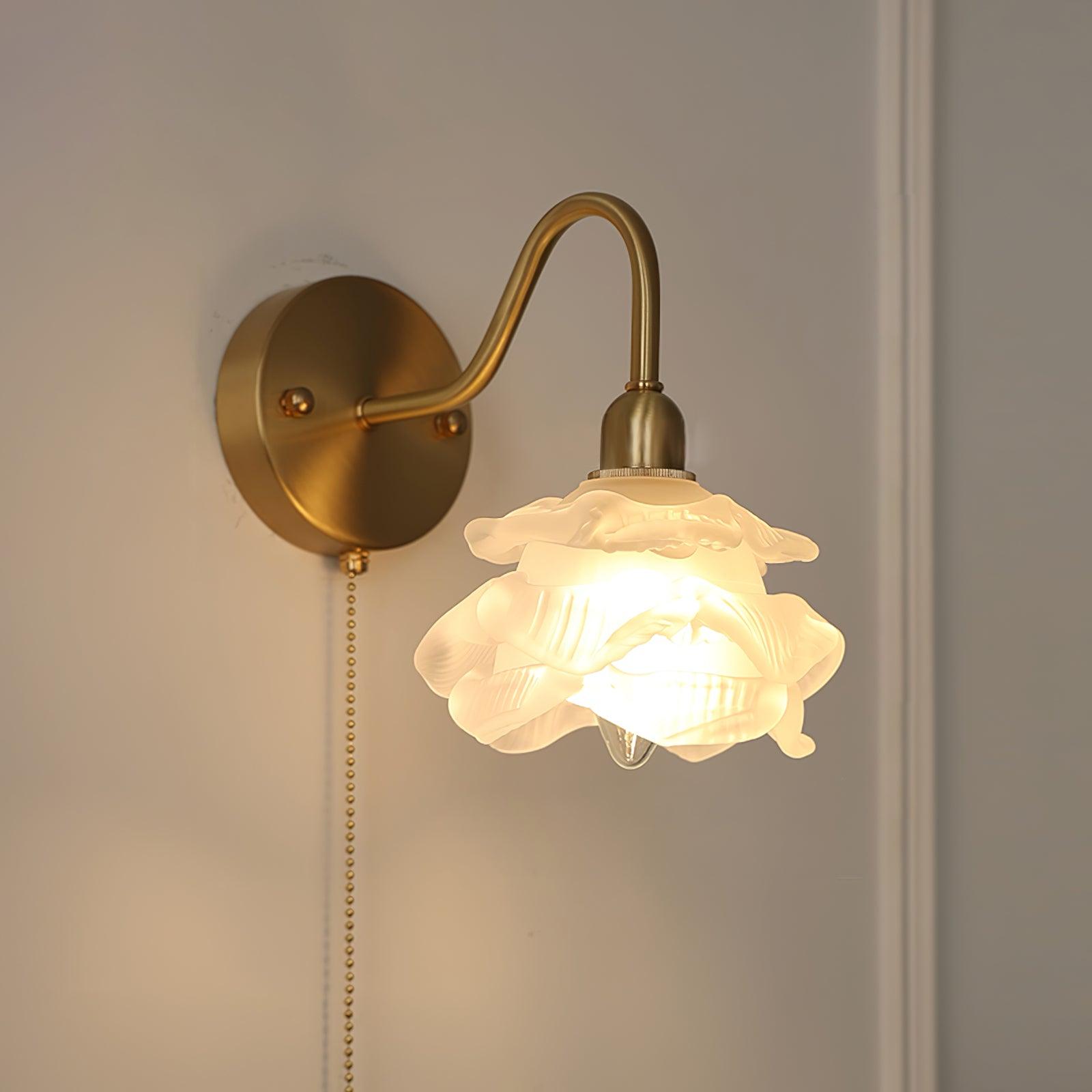 Rose Brass Wall Light - Letslighting