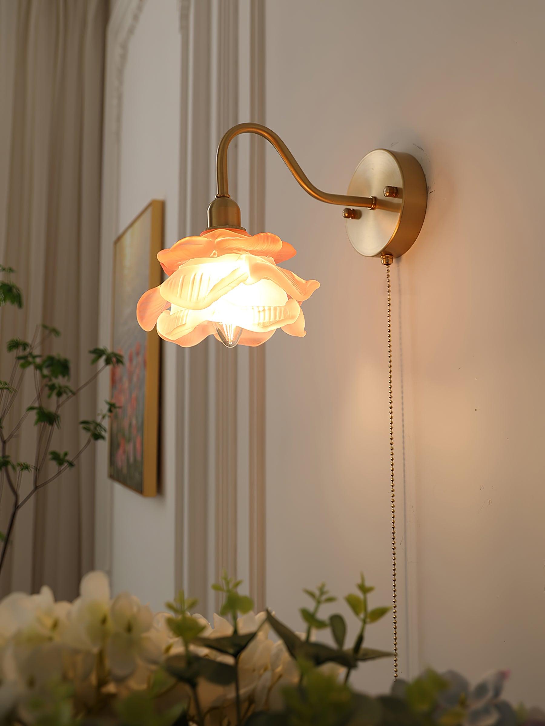 Rose Brass Wall Light - Letslighting