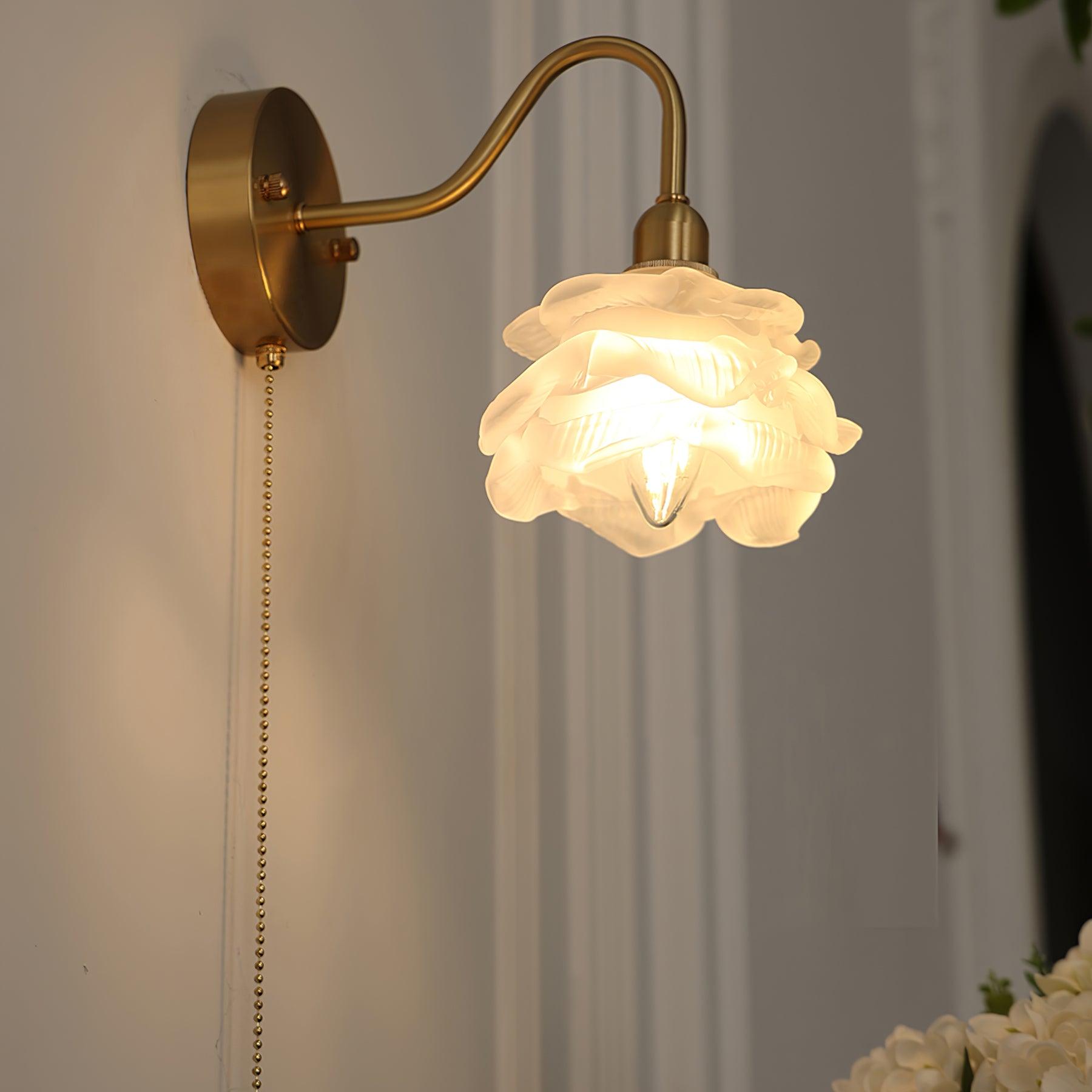 Rose Brass Wall Light - Letslighting