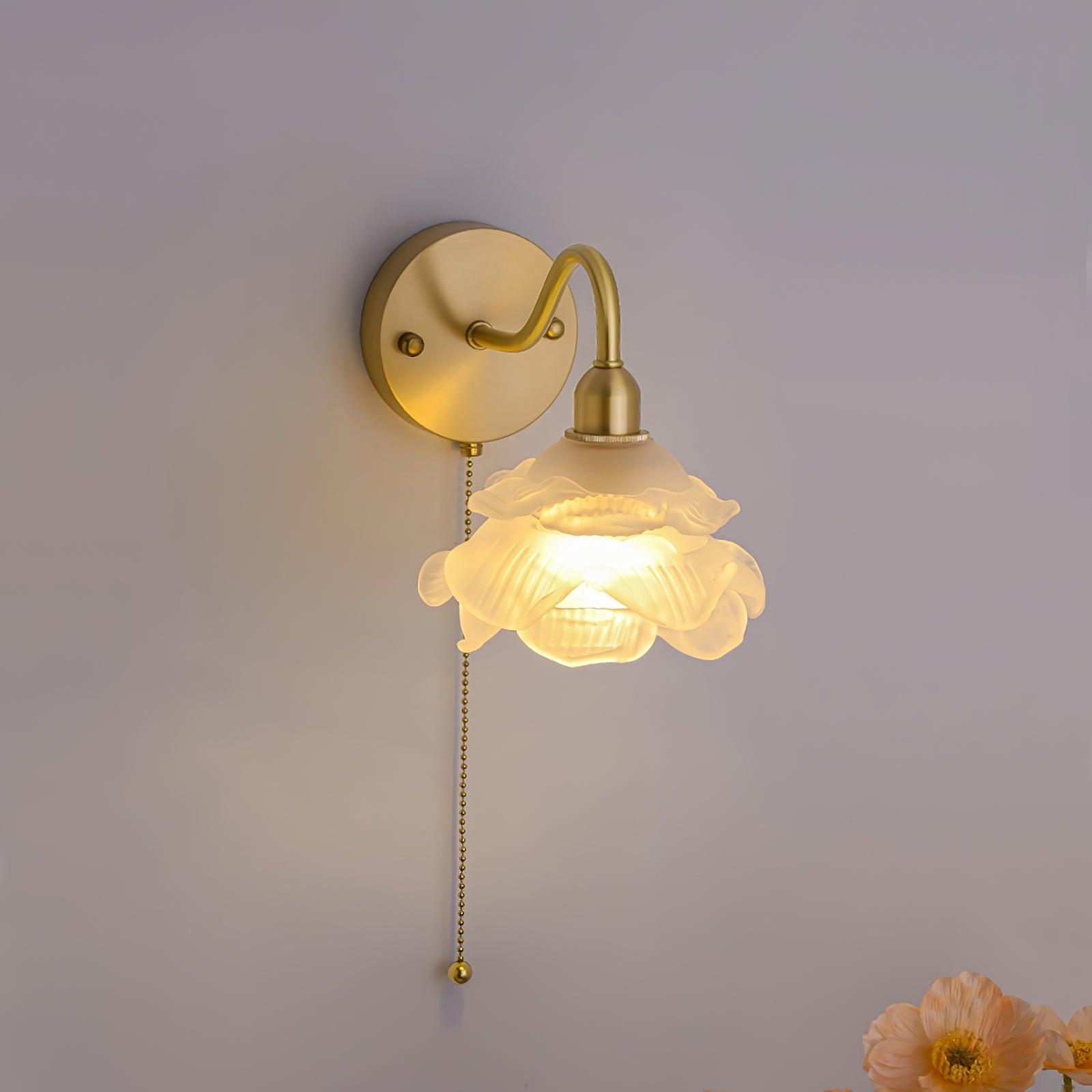 Rose Brass Wall Light - Letslighting