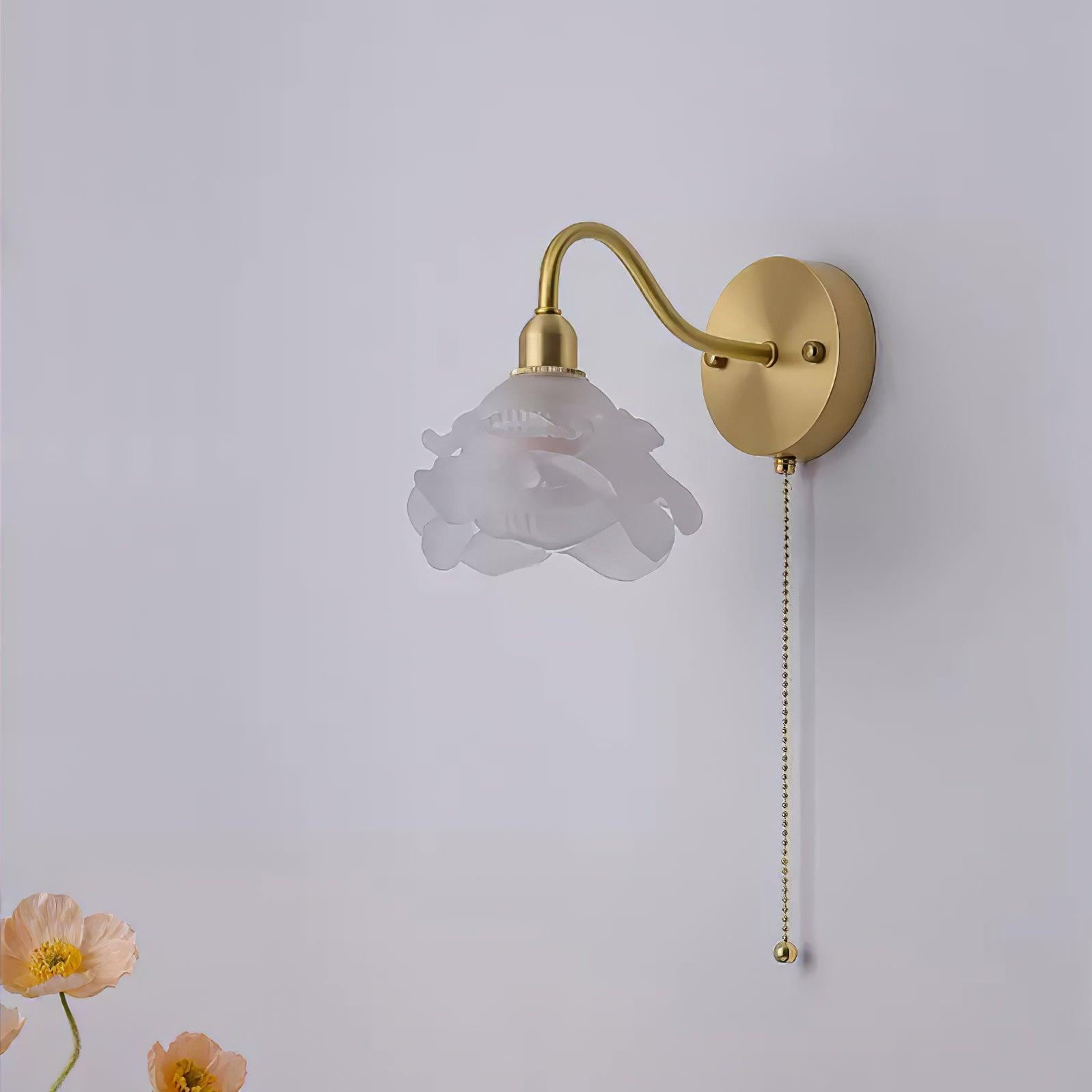 Rose Brass Wall Light - Letslighting