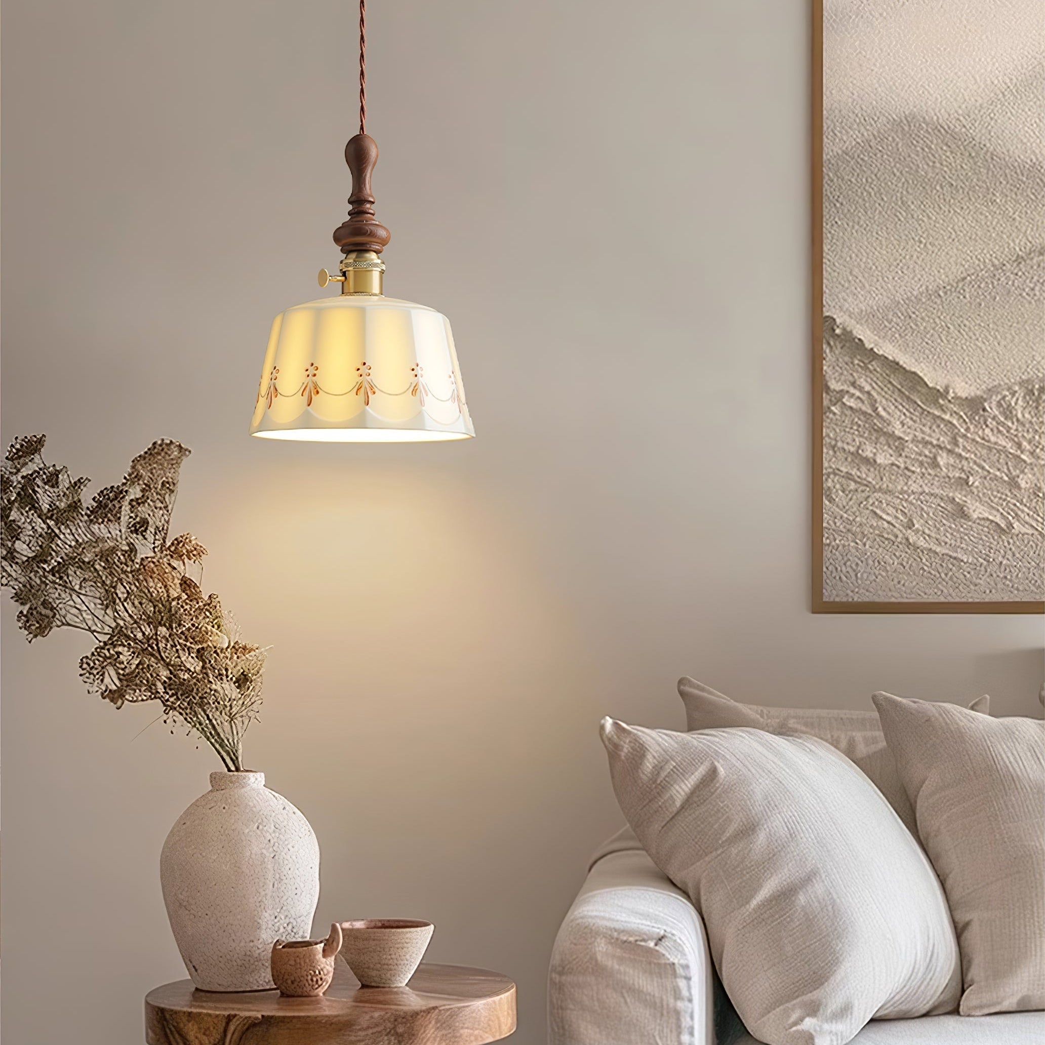 Roselind Ceramic Pendant Light - Letslighting