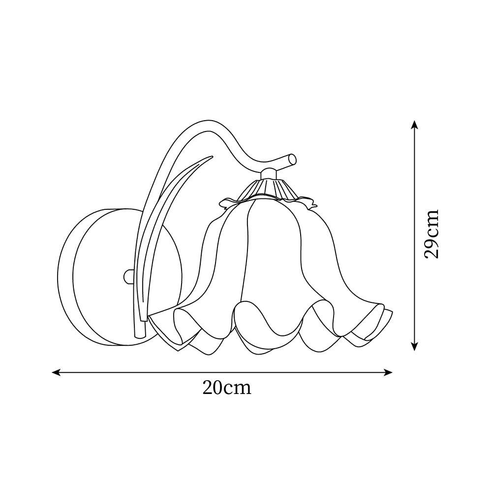 Wall Lamp Botanical Whimsy Green Stem - Letslighting