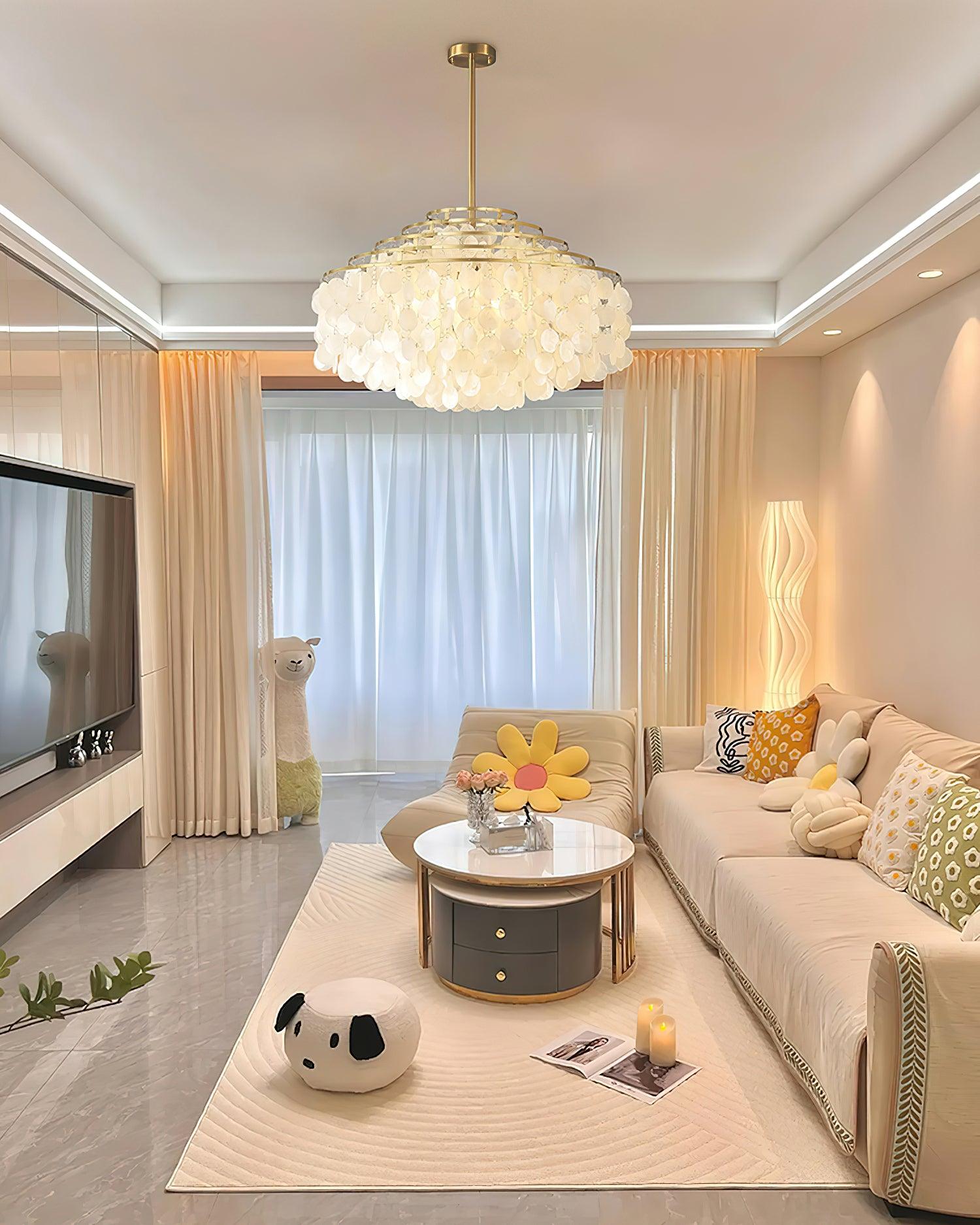 Round Shell Chandelier B - Letslighting