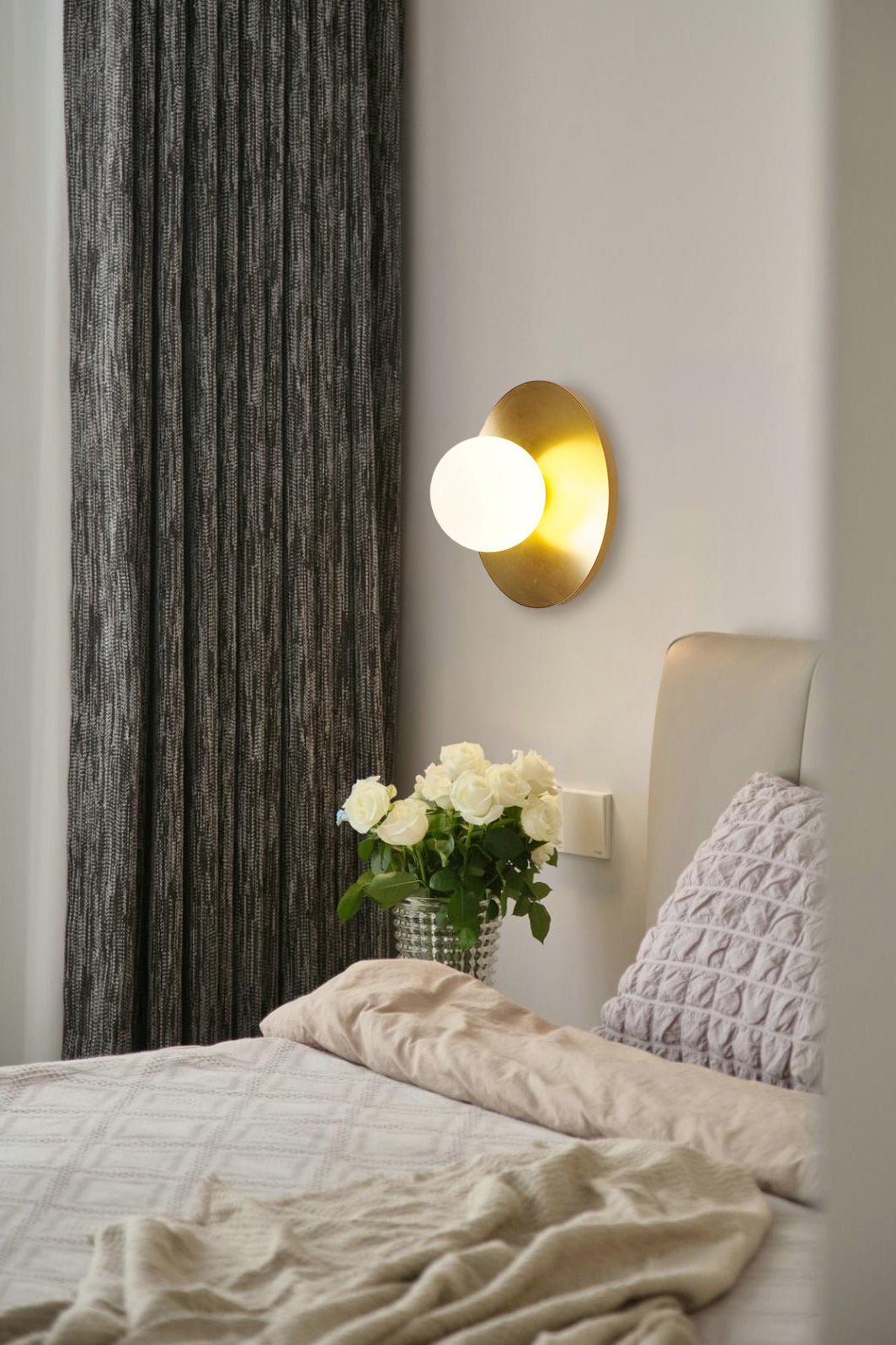 Round Glass Art Wall Lamp - Letslighting
