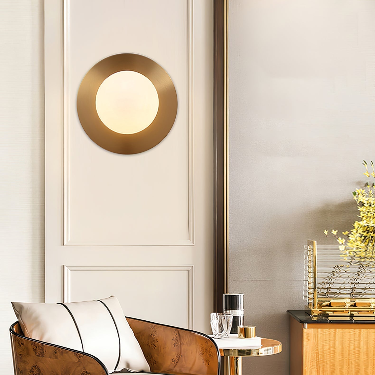 Round Glass Art Wall Lamp - Letslighting