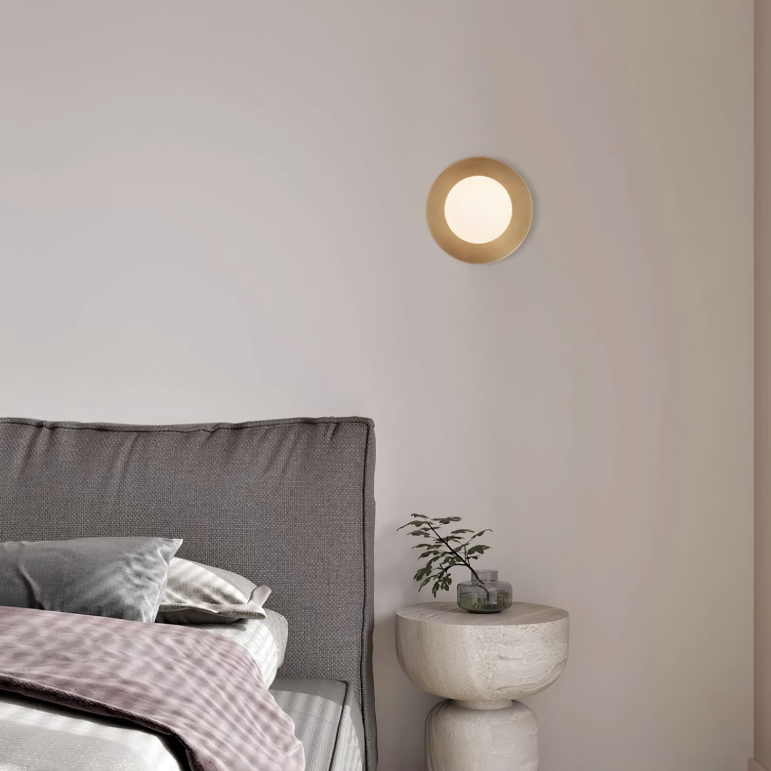 Round Glass Art Wall Lamp - Letslighting