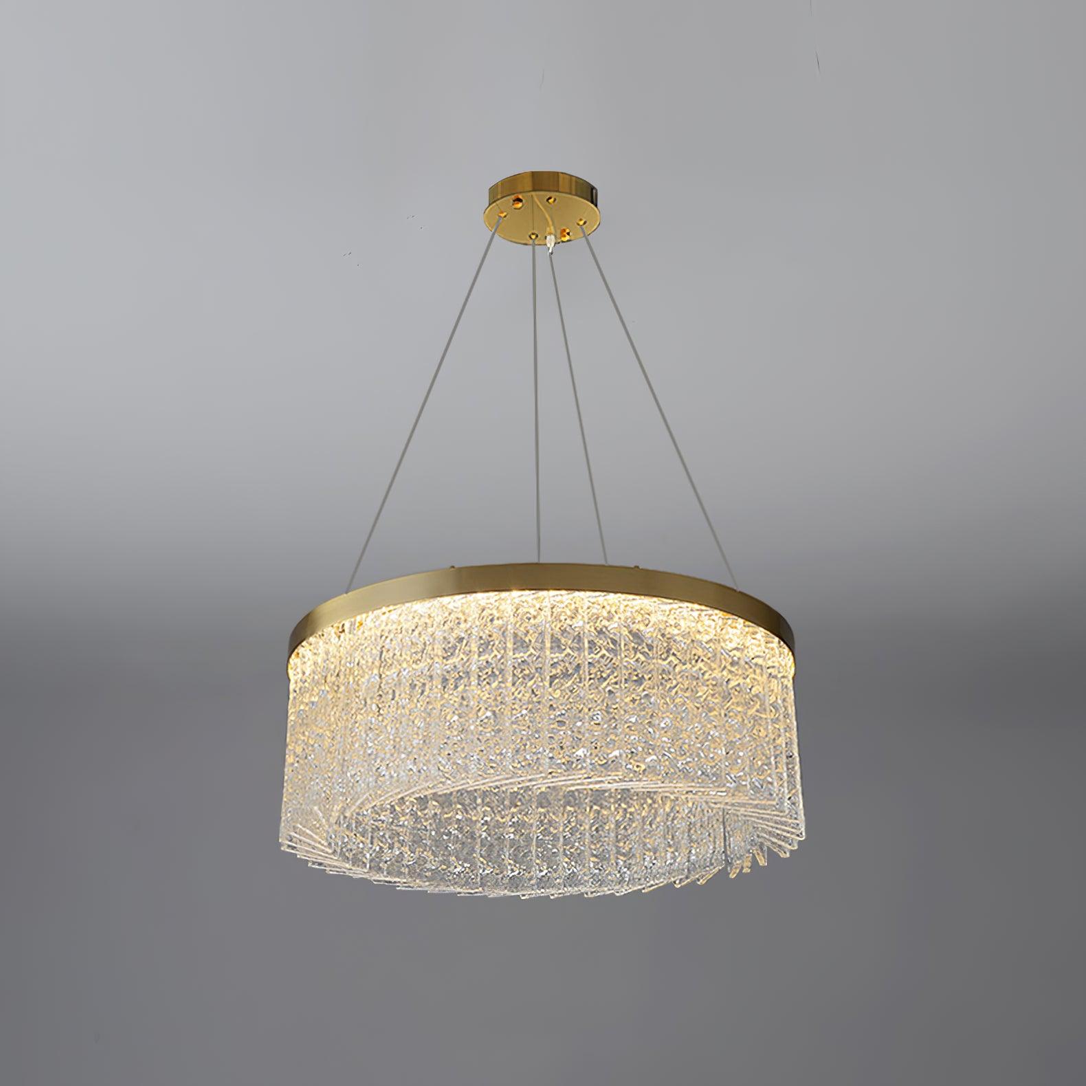 Round Halo Crystal Chandelier - Letslighting