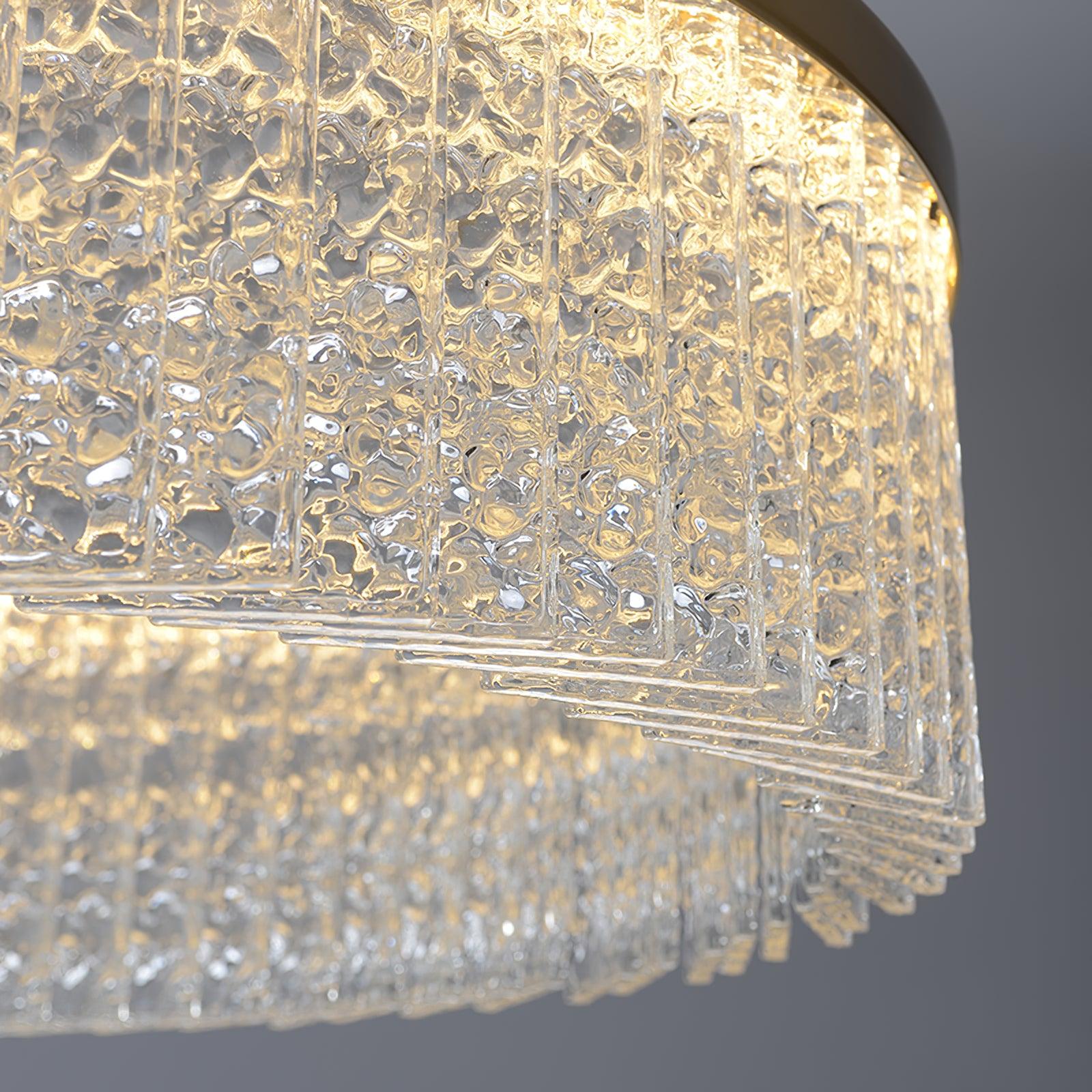 Round Halo Crystal Chandelier - Letslighting