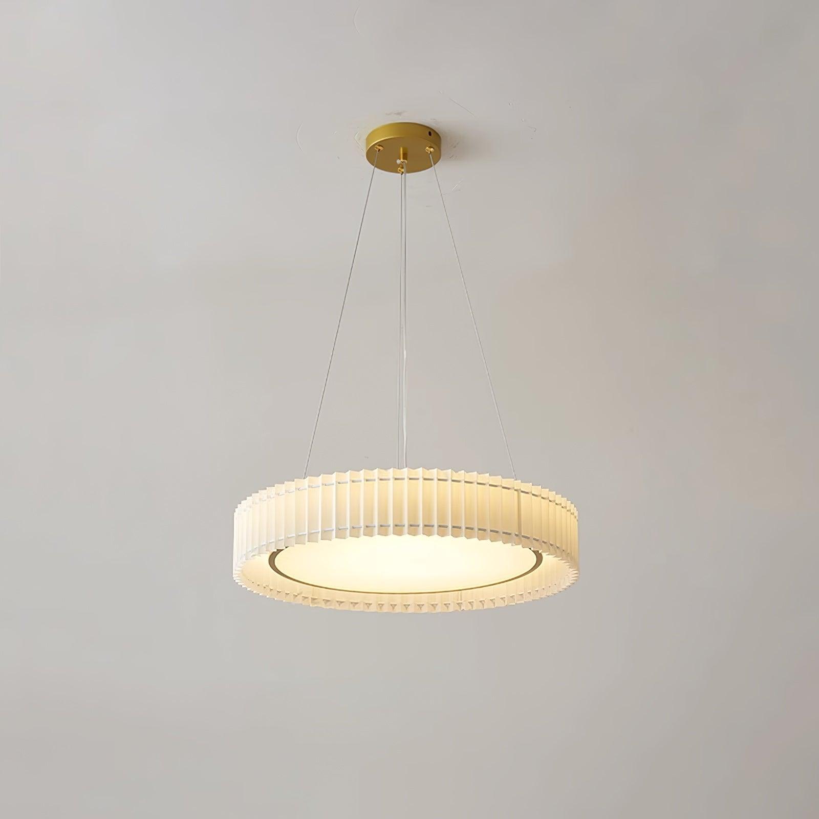 Round Pleated Pendant Lamp - Letslighting