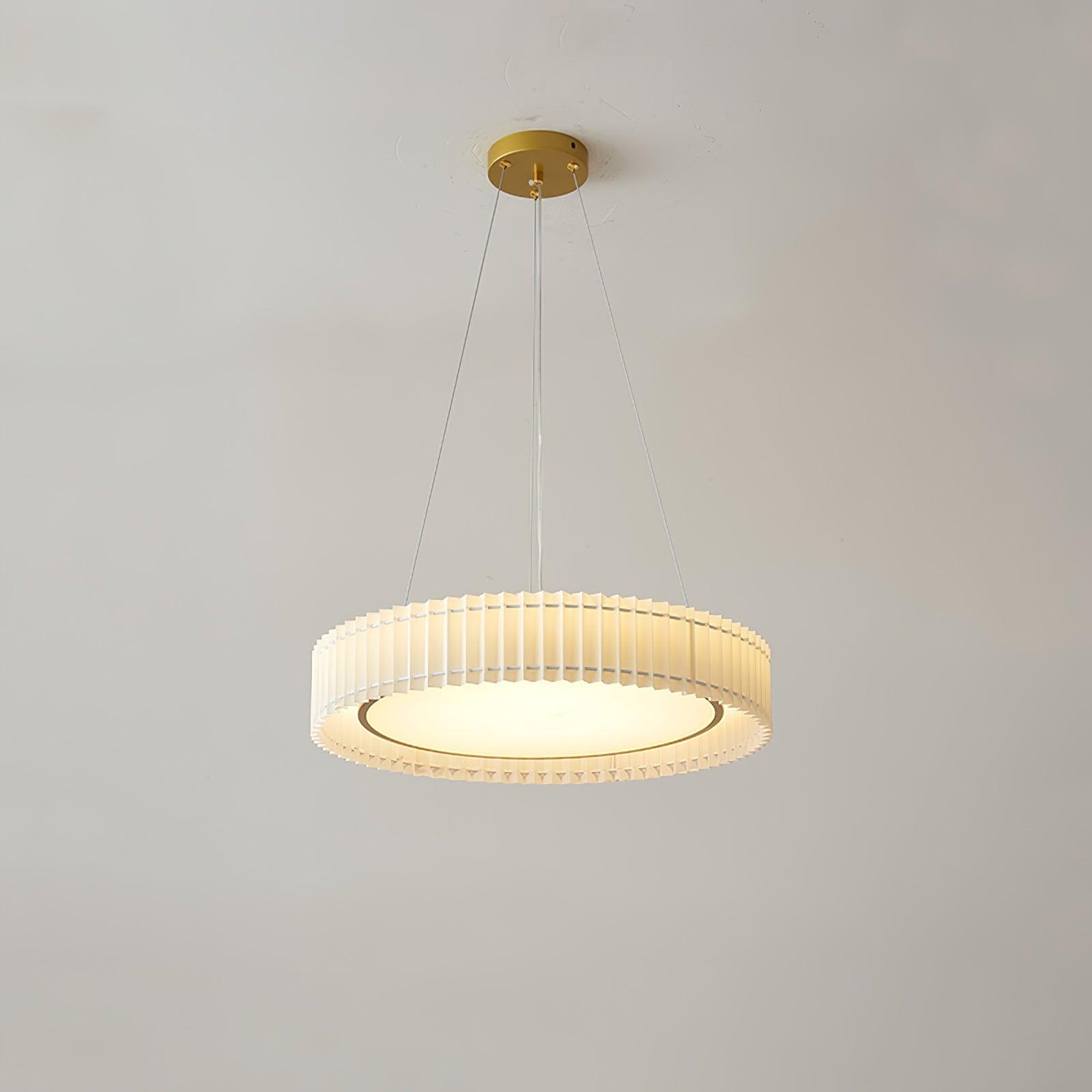 Round Pleated Pendant Lamp - Letslighting