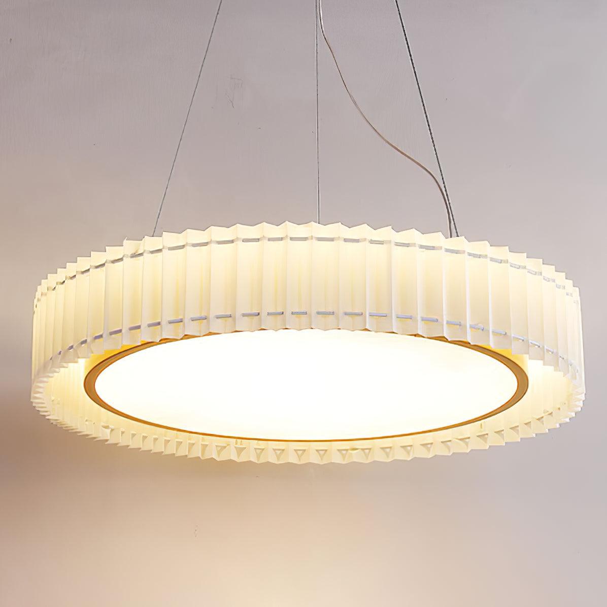 Round Pleated Pendant Lamp - Letslighting