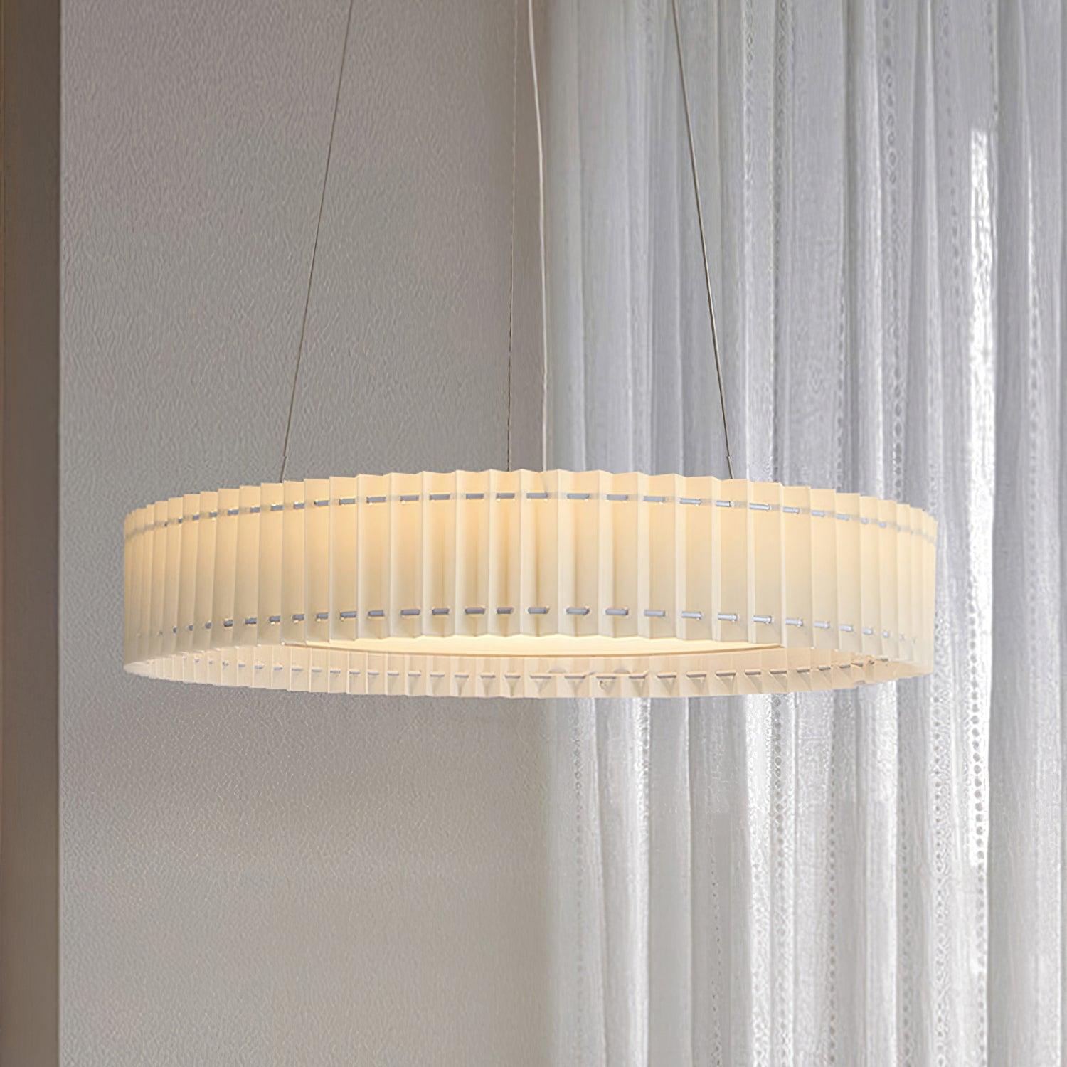 Round Pleated Pendant Lamp - Letslighting