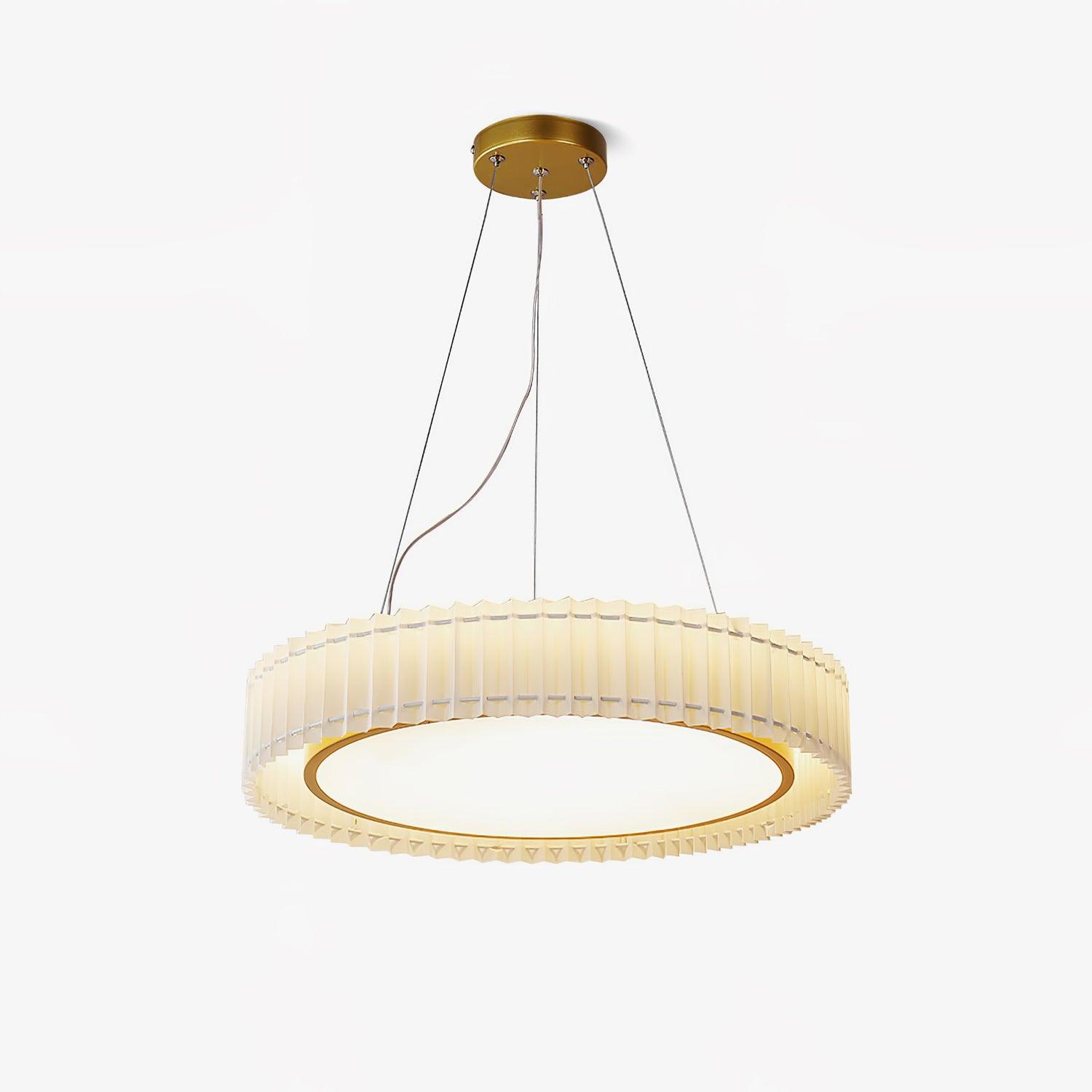 Round Pleated Pendant Lamp - Letslighting