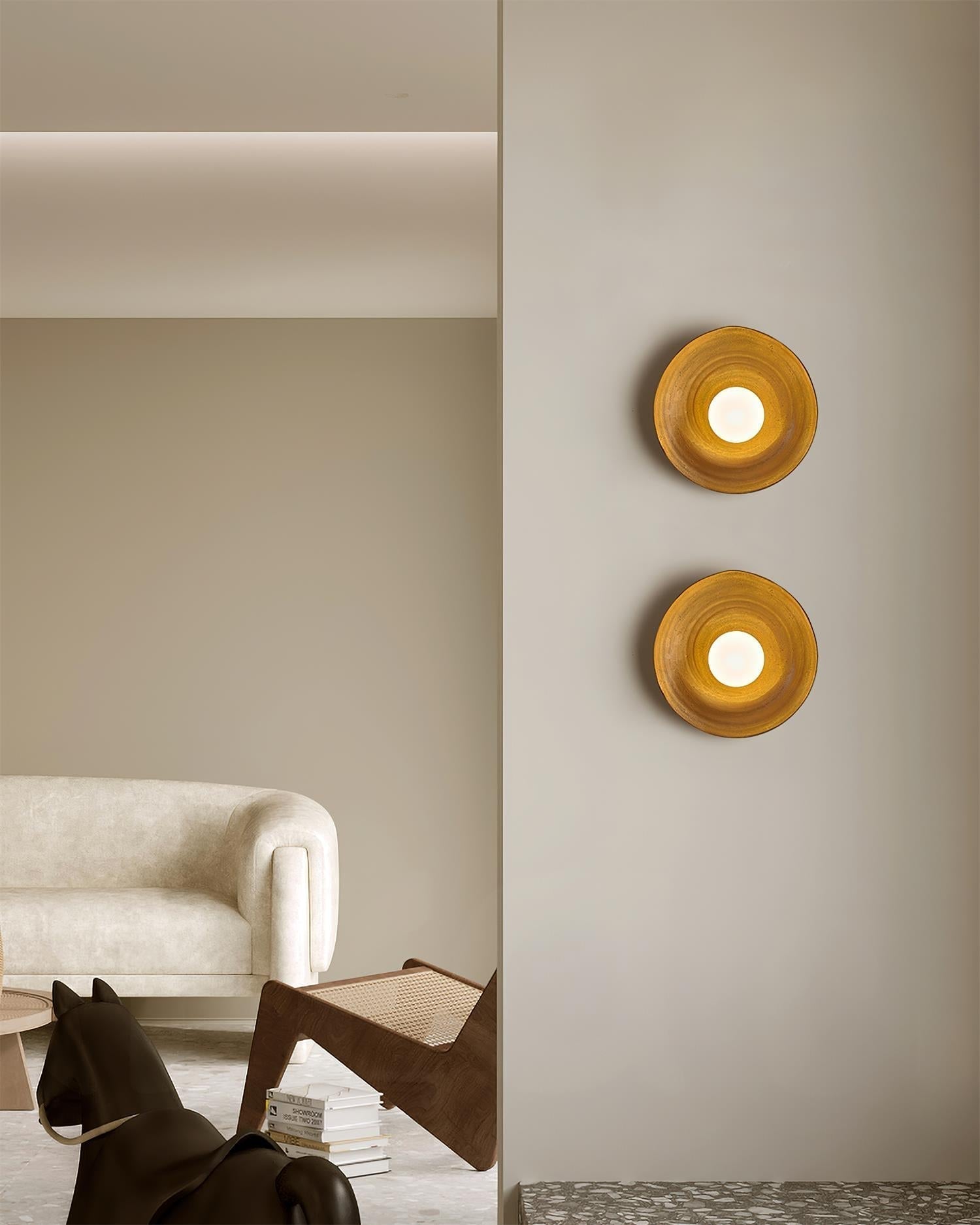 Wall Lamp Fiberglass Globe Nordic - Letslighting