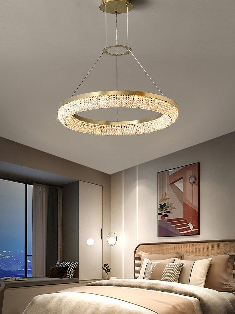 Round Ring Crystal Chandeliers - Letslighting