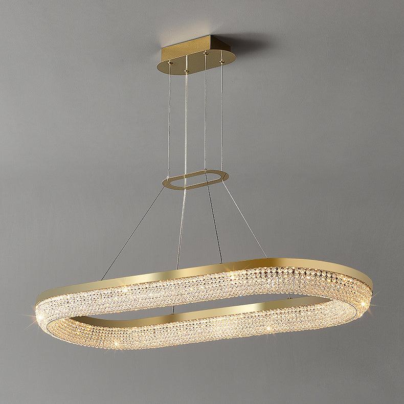Round Ring Crystal Chandeliers - Letslighting