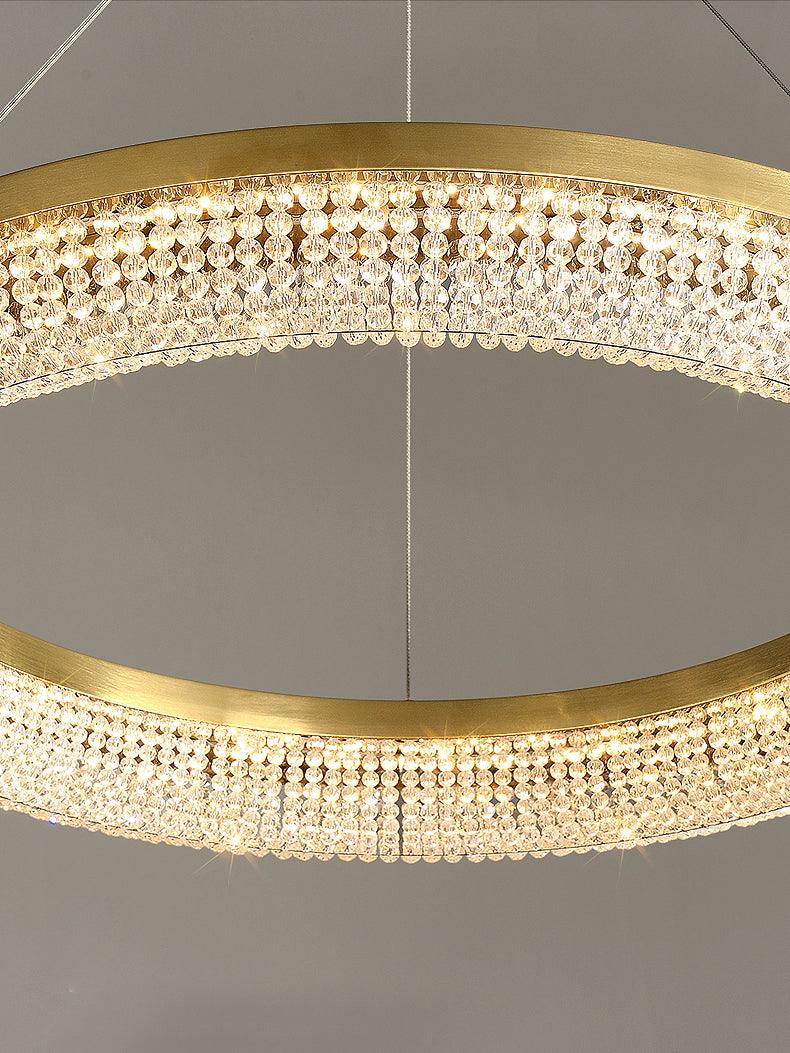Round Ring Crystal Chandeliers - Letslighting