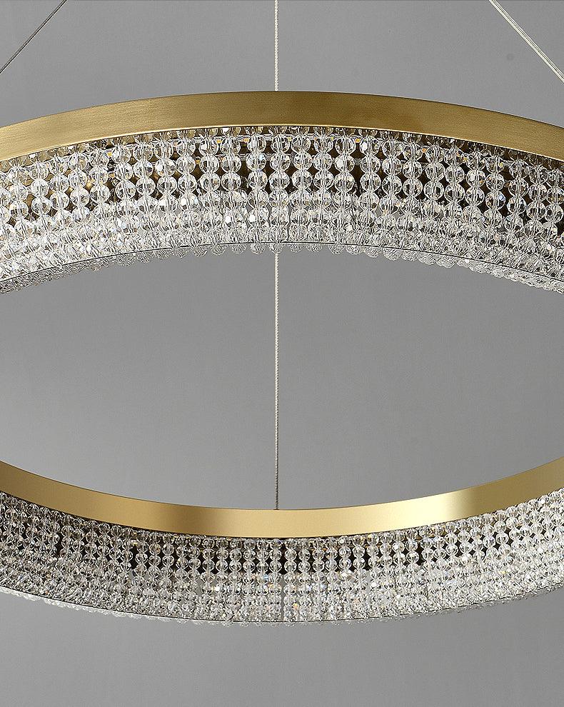 Round Ring Crystal Chandeliers - Letslighting