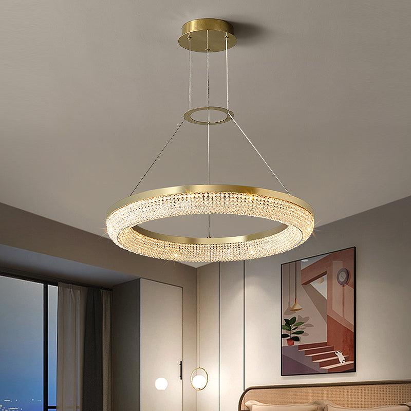 Round Ring Crystal Chandeliers - Letslighting