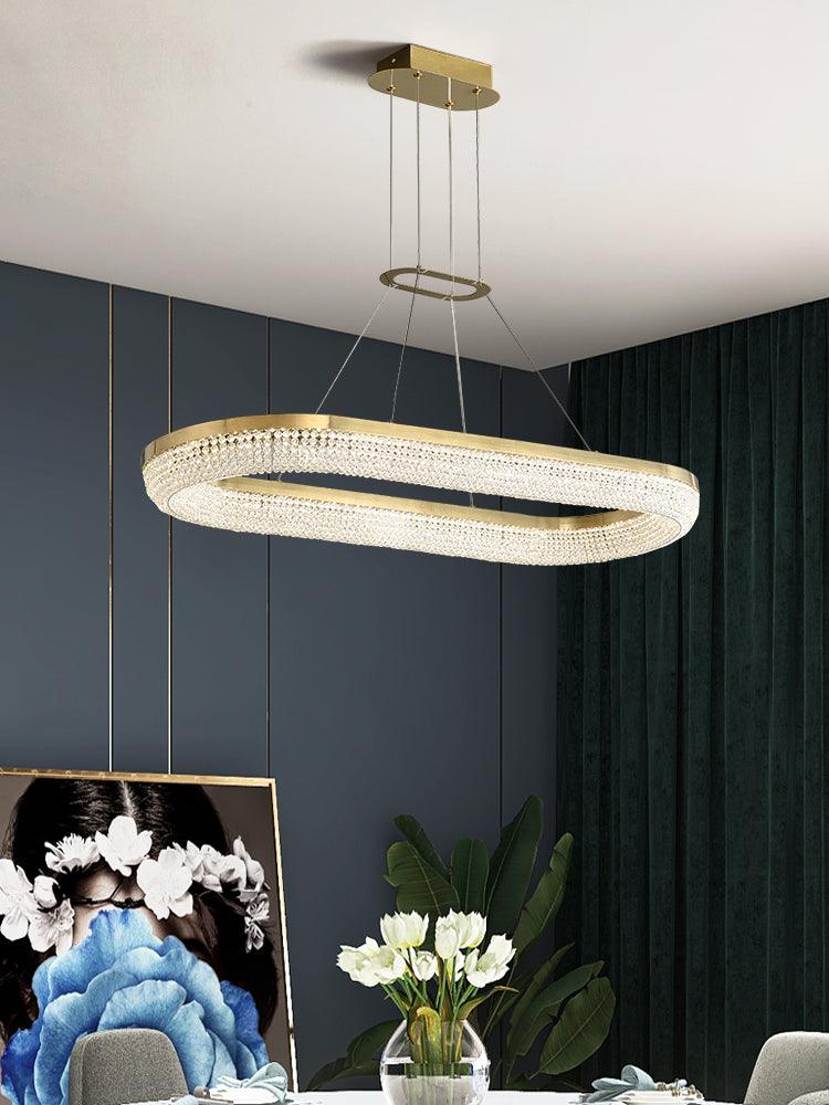 Round Ring Crystal Chandeliers - Letslighting