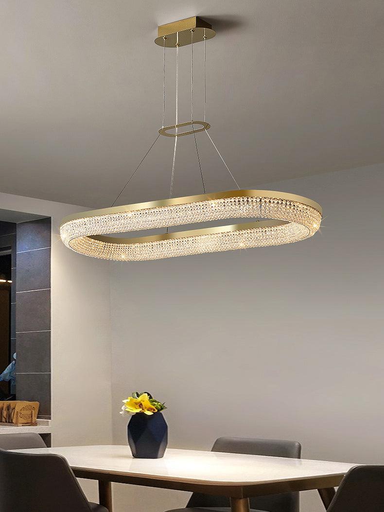 Round Ring Crystal Chandeliers - Letslighting