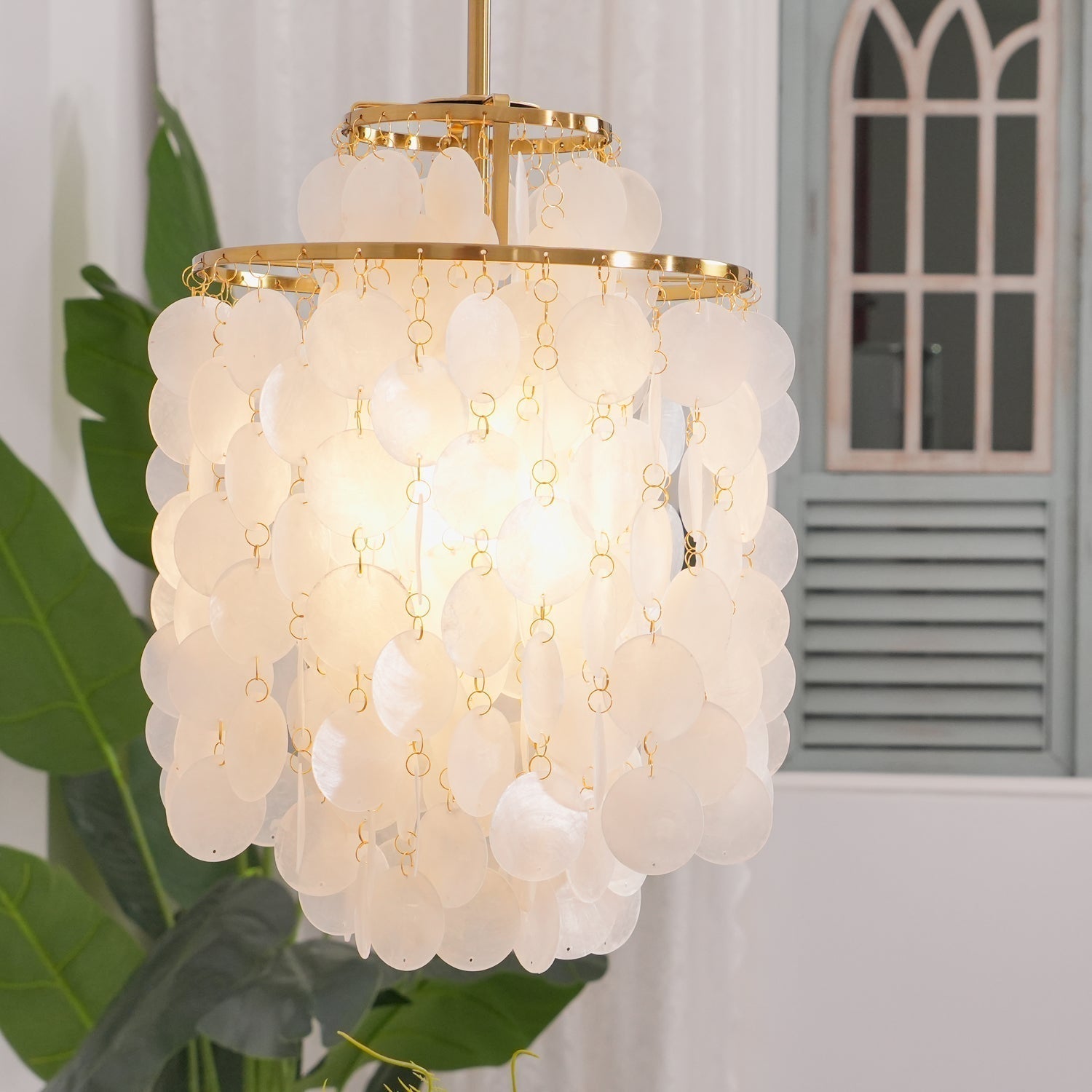 Round Shell Chandelier - Letslighting